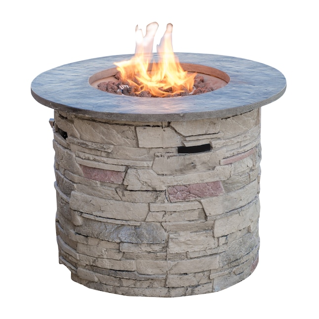 Home Decor 40000 Btu Natural Stone, Best Natural Gas Outdoor Fire Pit