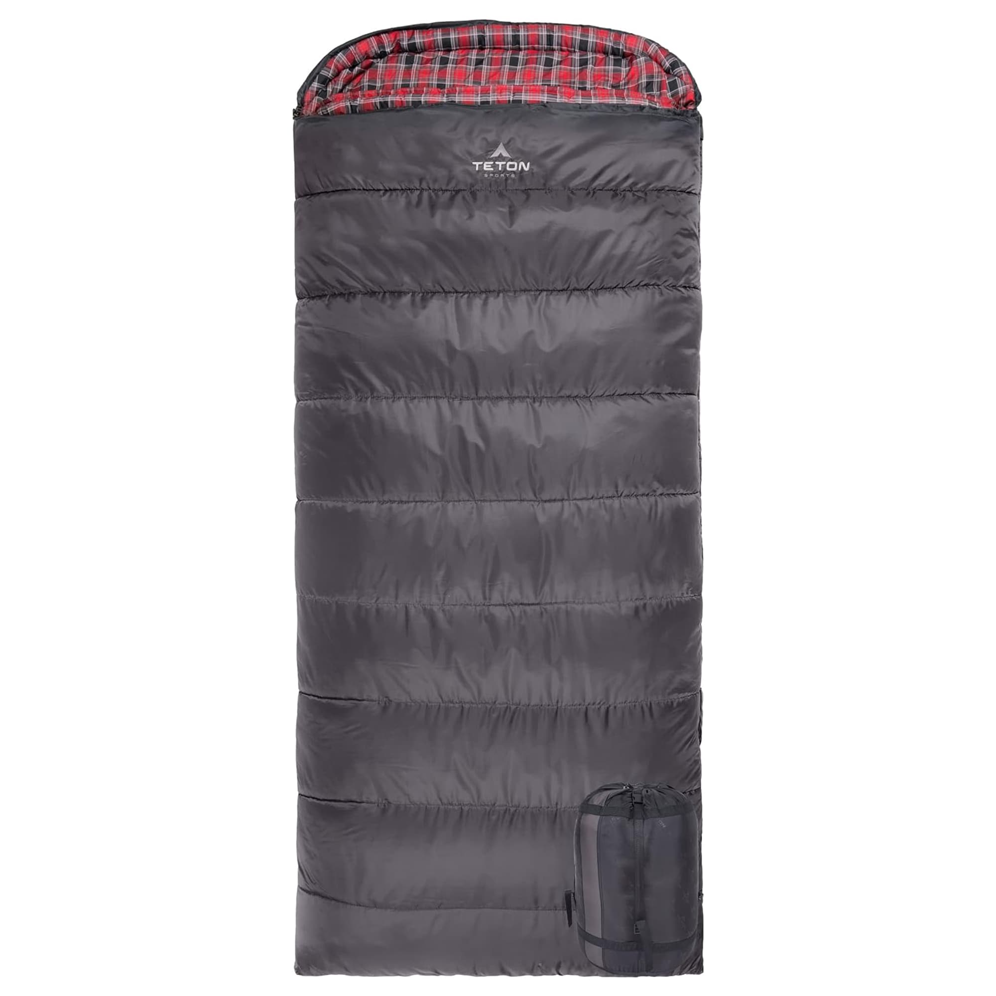 Teton 399205 TETON Sports Celsius XXL 0 Degree Left Zipper Sleeping Bag for Camping, Gray