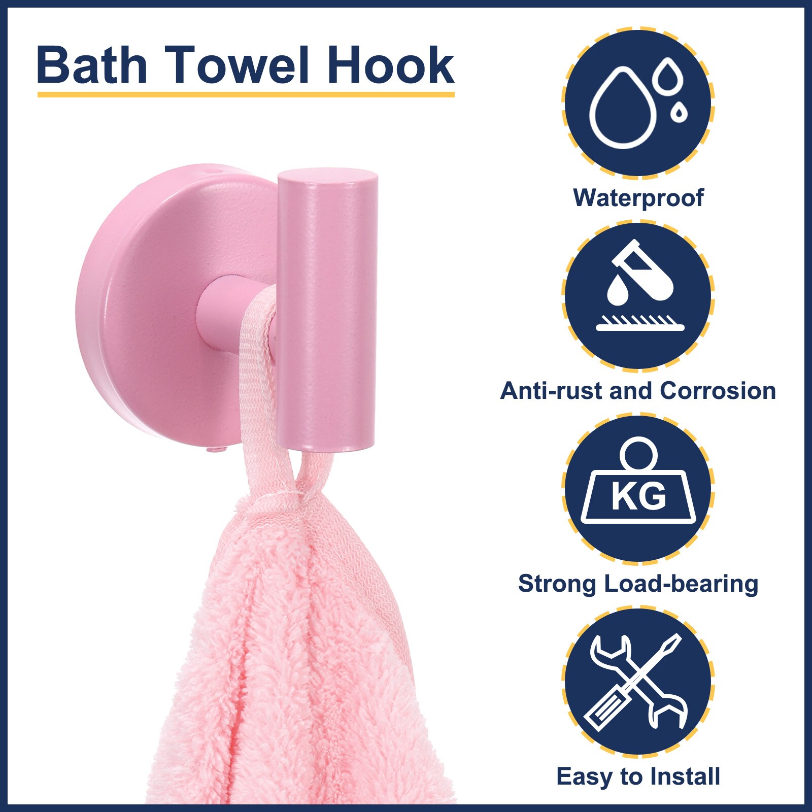 Unique Bargains S25093001UX3511 Robe-Hooks - View #4