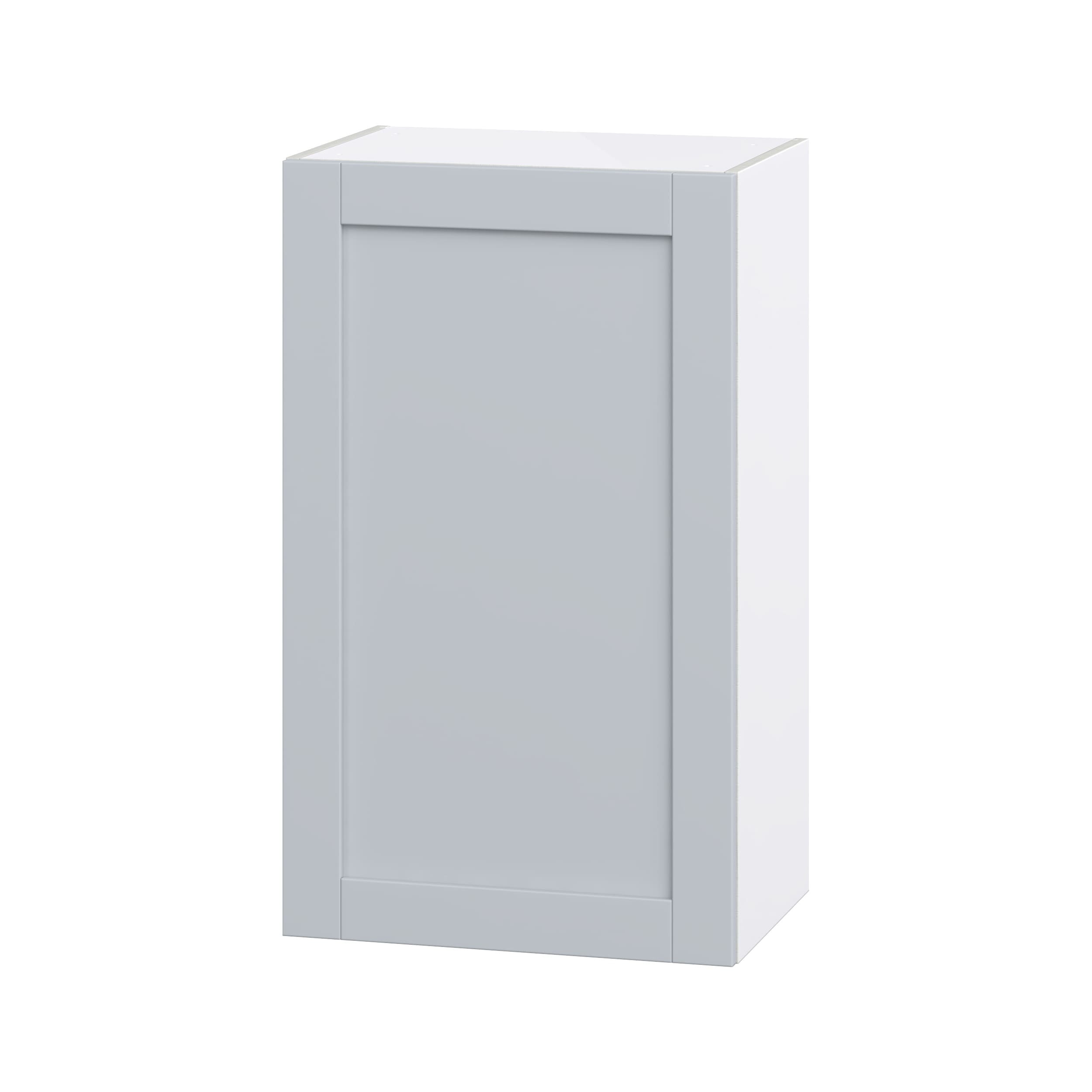 Hugo&Borg DSW2135(L/R)-CH Charlesberg 21-in W x 35-in H x 14-in D Light Gray Wall Fully assembled Cabinet (Flat Panel Shaker)
