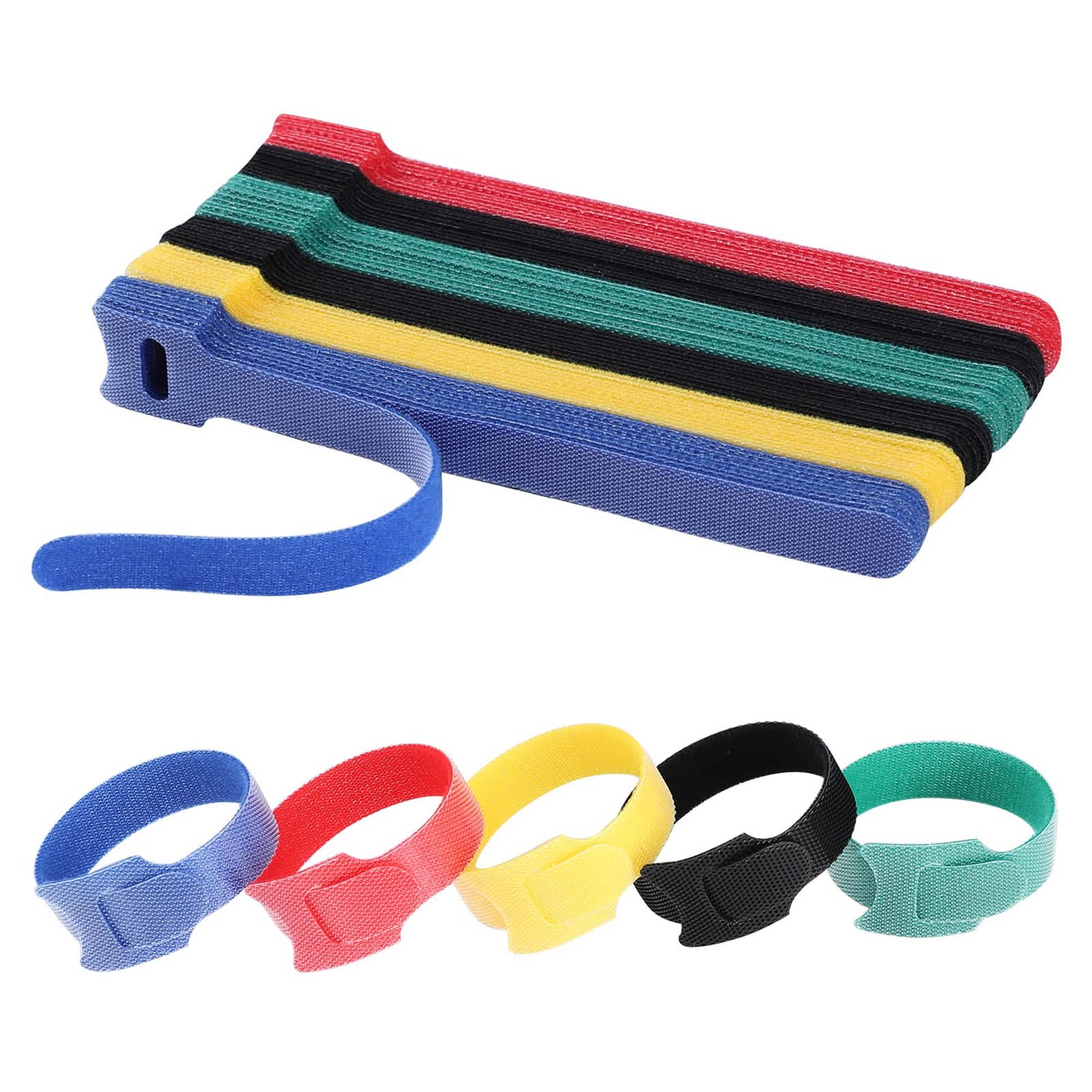 Etokfoks 120PCS Reusable 6 Inch Cable Ties Multi Purpose Wire Ties Adjustable Cord Organizer for Home Office Electronics #EFT1020Z06