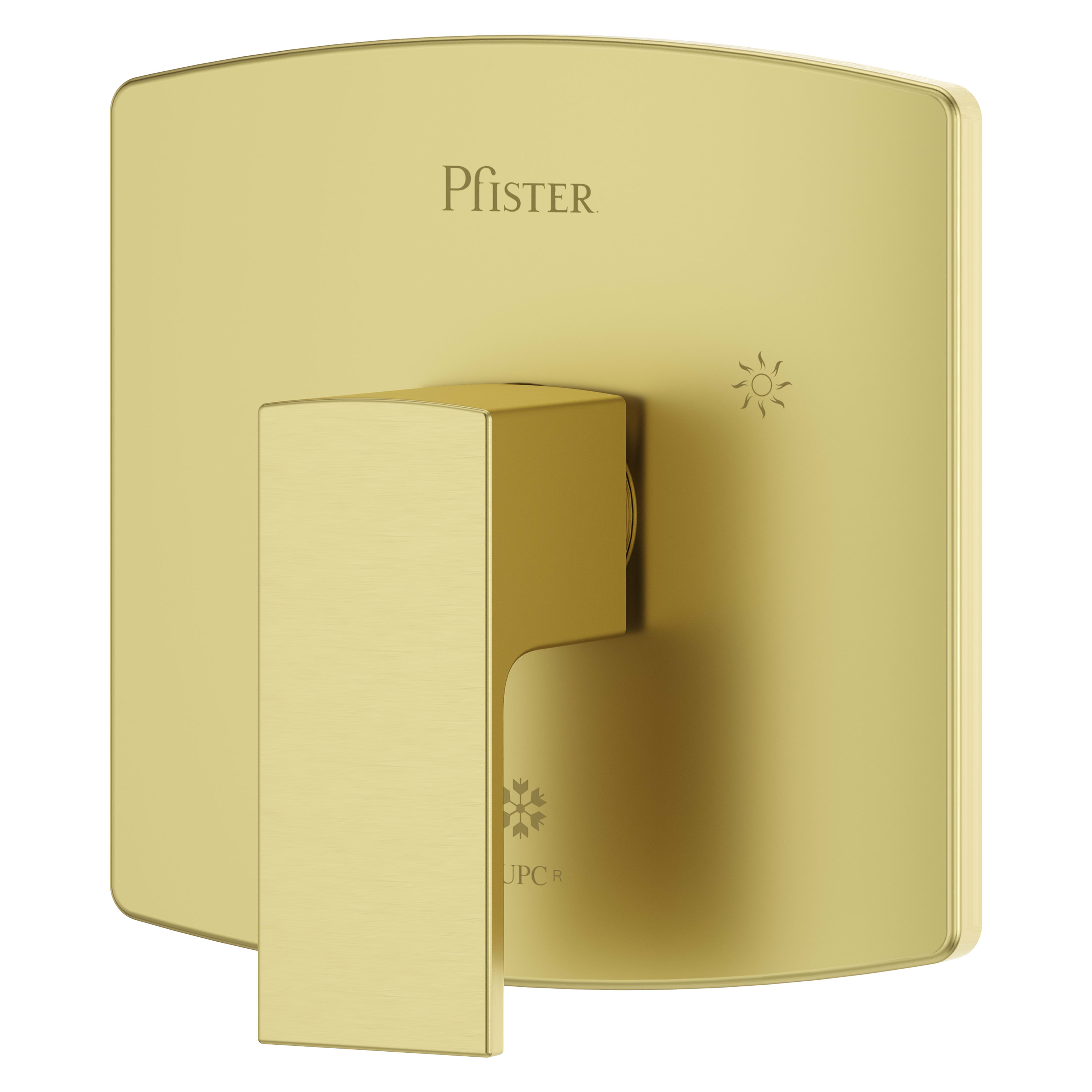 Pfister Pfirst Modern Brushed Gold 1 -Handle Lever Shower Faucet Handle