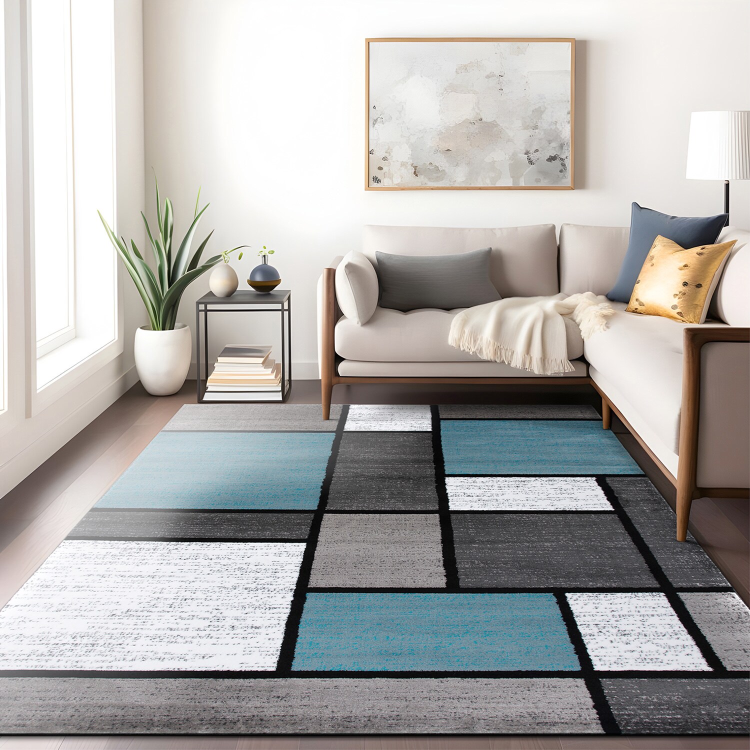 World Rug Gallery 106 BLUE 5X8 rugs - View #6