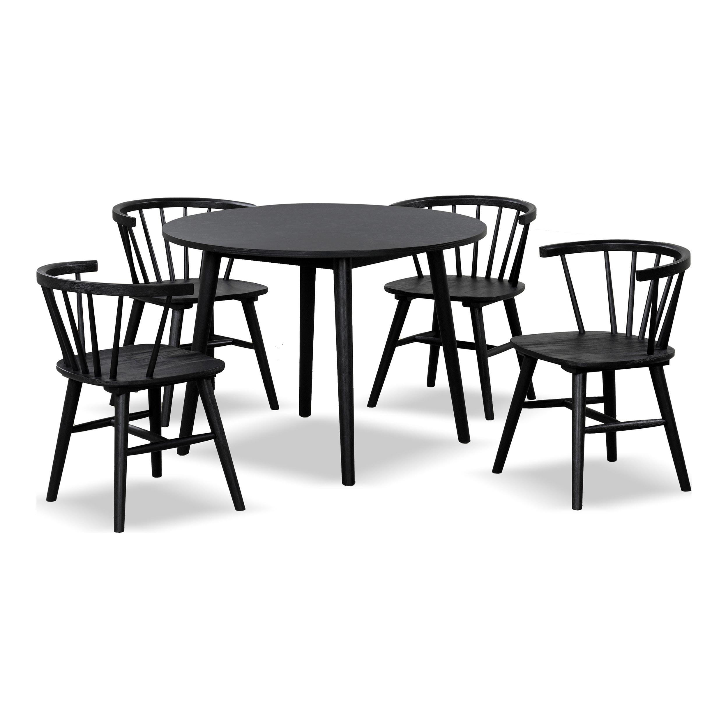 Furniture of America IDF-3102BKRT5PC Dining-Sets - View #2