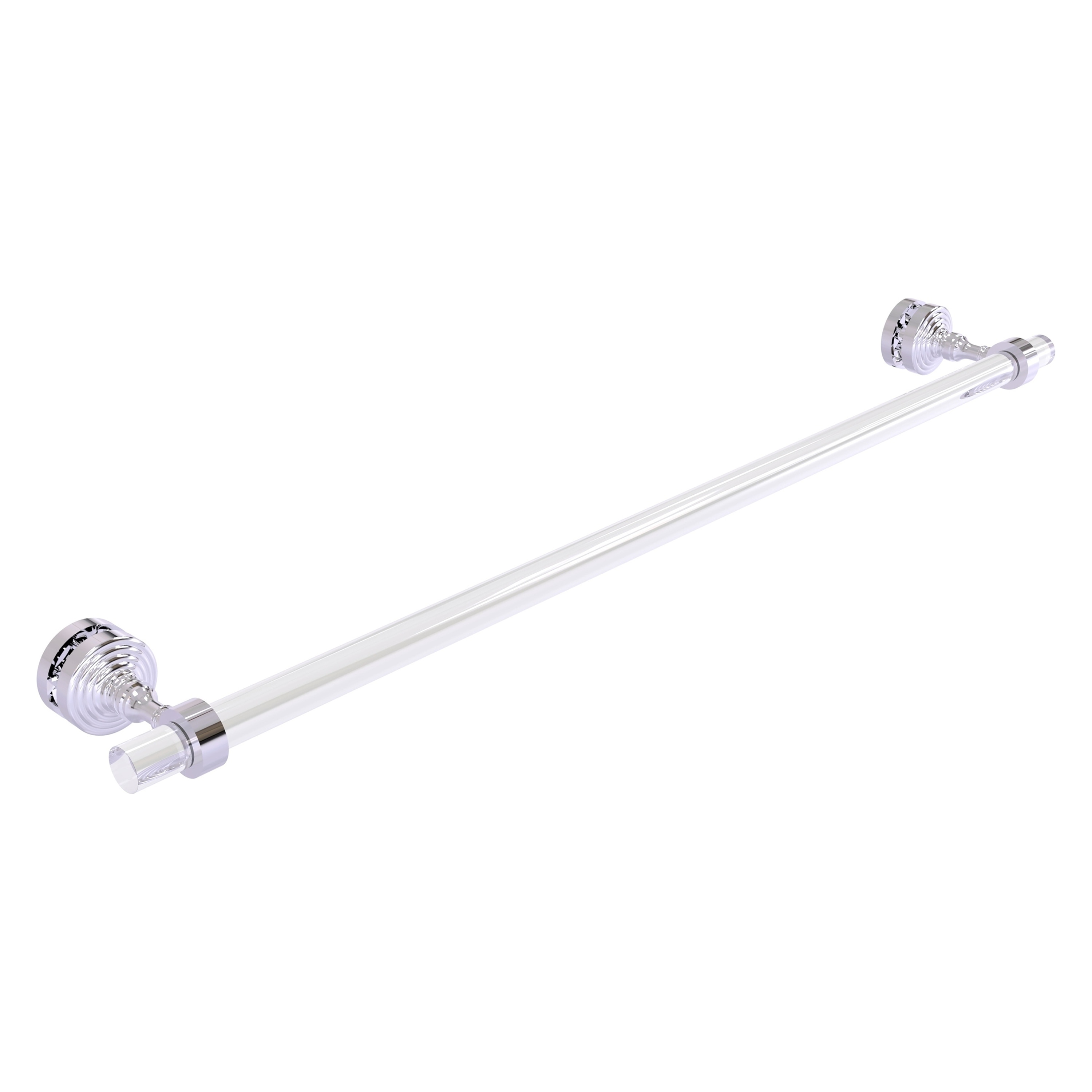 Allied Brass PG-41-SM-30-PC Pacific Grove 30-in Polished Chrome Wall mount Single Towel Bar