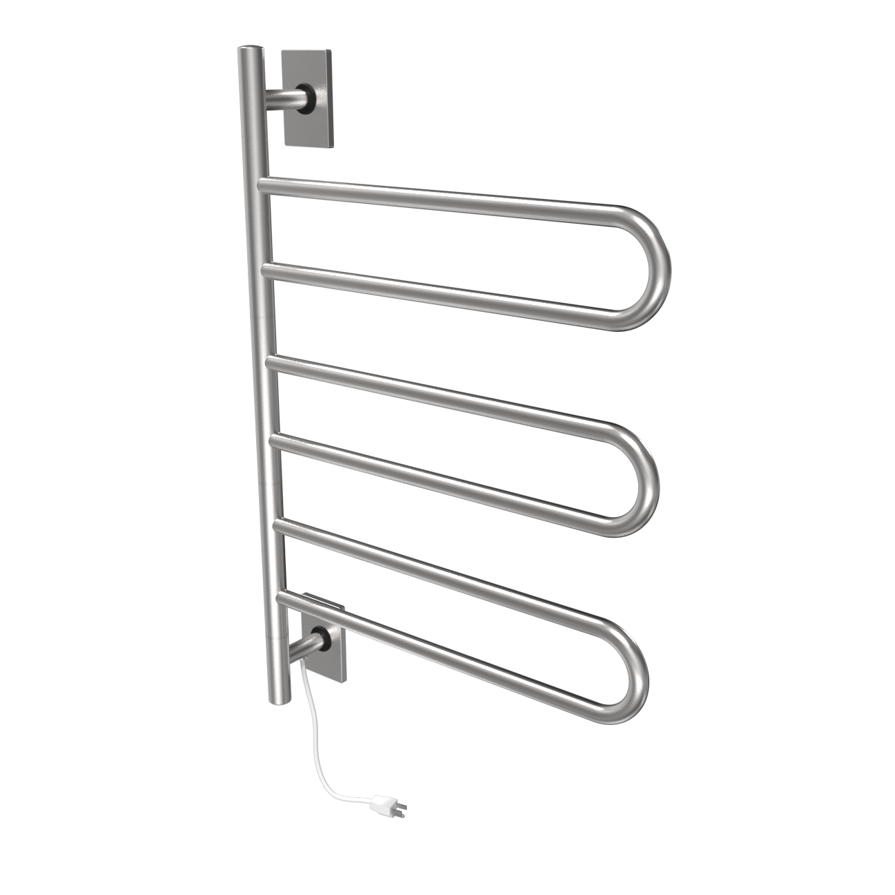 Amba Products SL3-B Brushed Stainless Hardwired/Plug-in Wall mount Towel Warmer 4.5-in x 24.5-in x 34.625-in