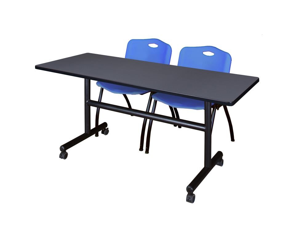 Regency MKFT6024GY47BE Training Gray 4-Person Training Table (60-in W x 29-in H)