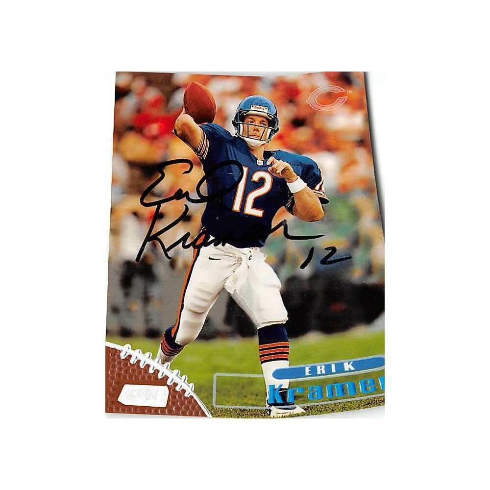 Autograph Warehouse 443940 Chicago Bears 1998 Topps Stadium Club 144 Erik  Kramer Autographed Football Card at