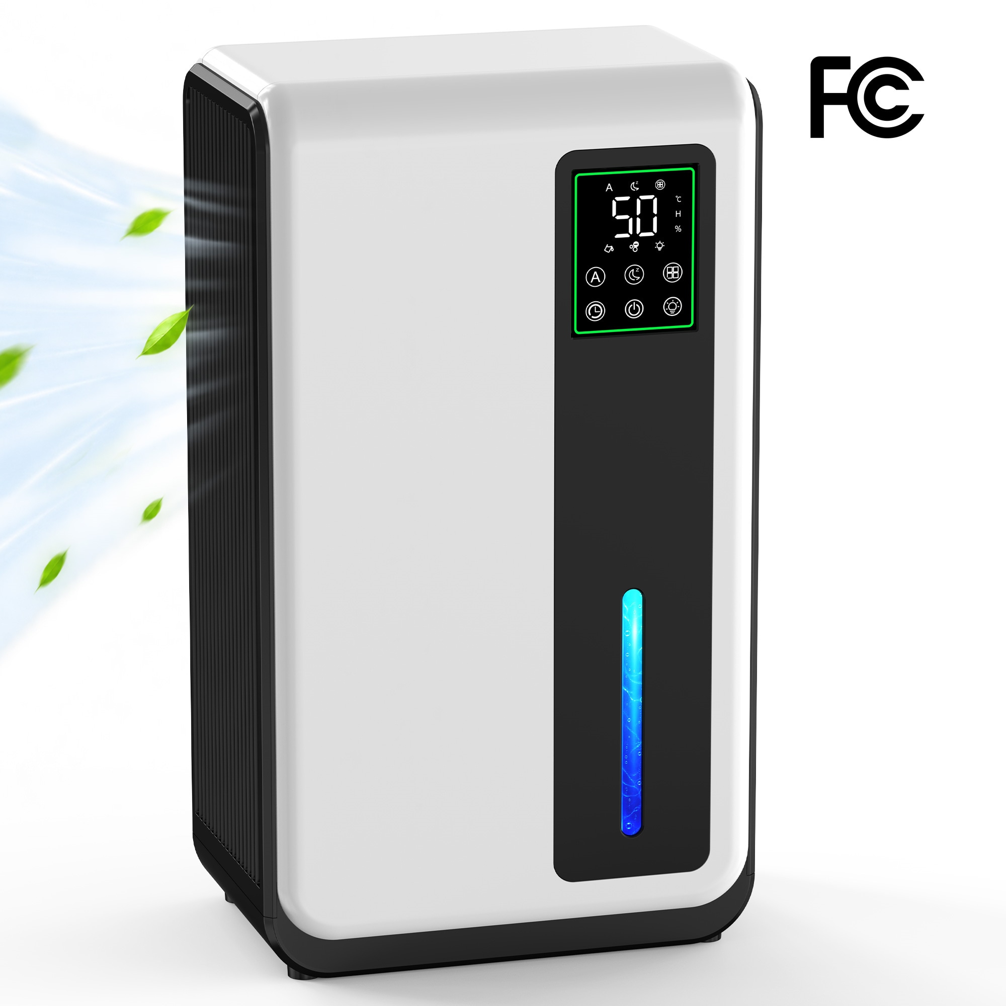 Elexnux 1.32 pt. Dehumidifier with Remote Control and 24H Timer (For Rooms 151 - 400 sq. ft) For Small Rooms, RVs, Home Offices, in White