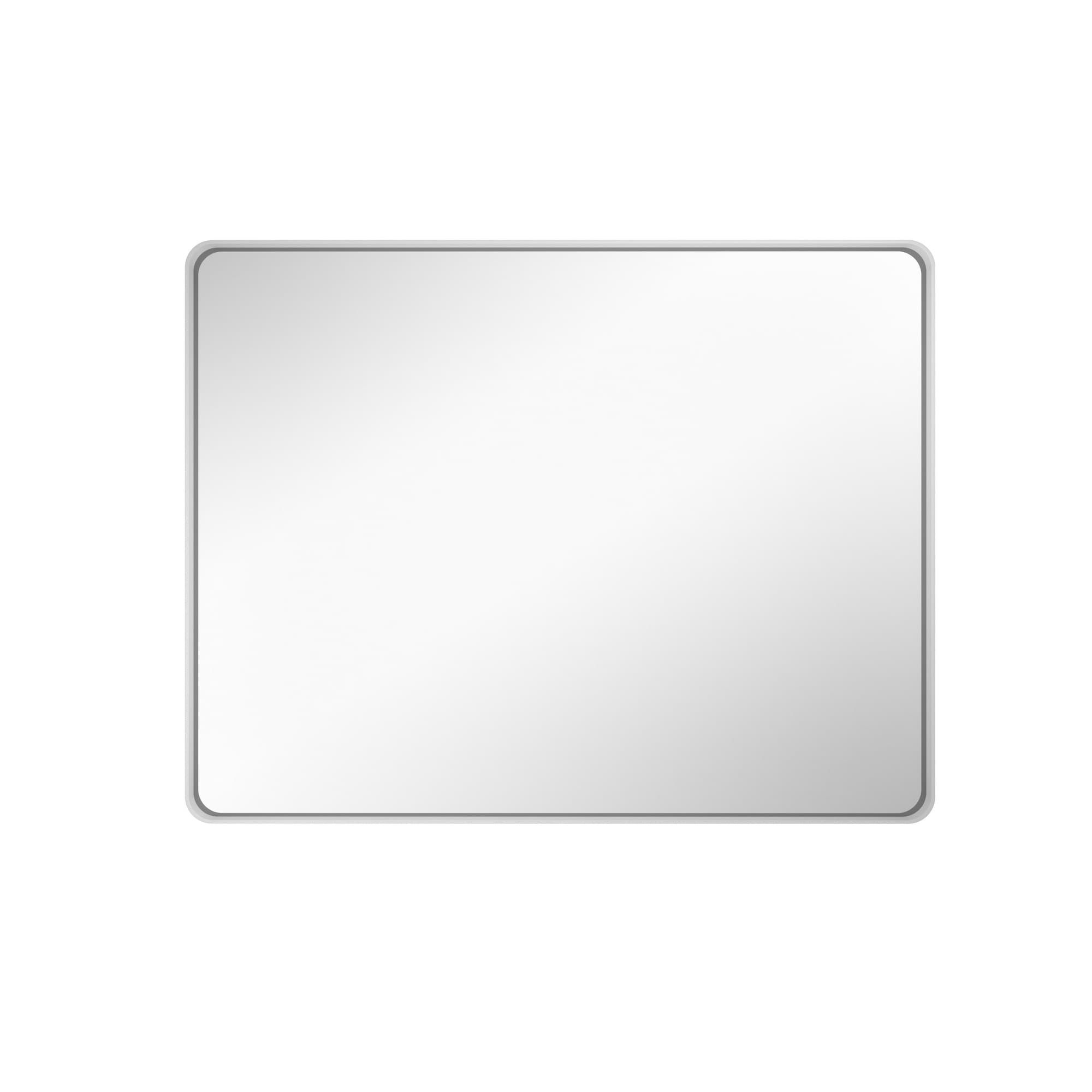 Boyel Living 28 in W x 36 in L White Rectangular Aluminum Framed Wall Bathroom Vanity Mirror