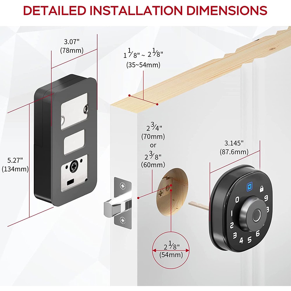 Geek Smart F502BK Electronic-Door-Locks - View #10
