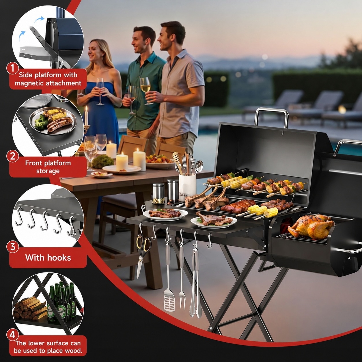JVFCXXV LJV0628C038 Charcoal-Grills - View #6