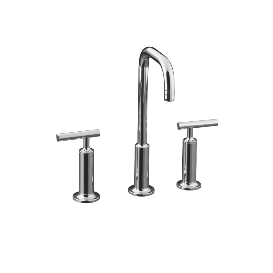 KOHLER Purist Polished Chrome 2-handle Widespread WaterSense Low-arc ...