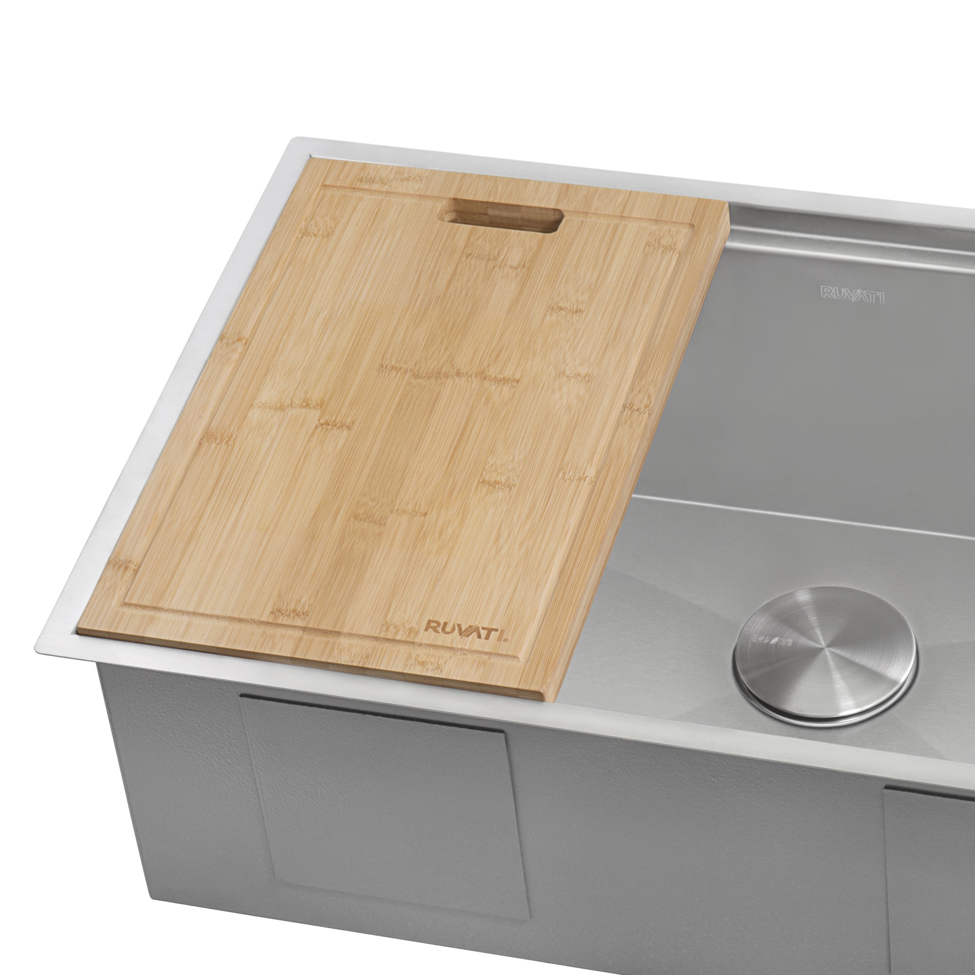 Ruvati RVA1217BAM LedgeFit 17-Inches L x 11-Inches W Wood Cutting Board