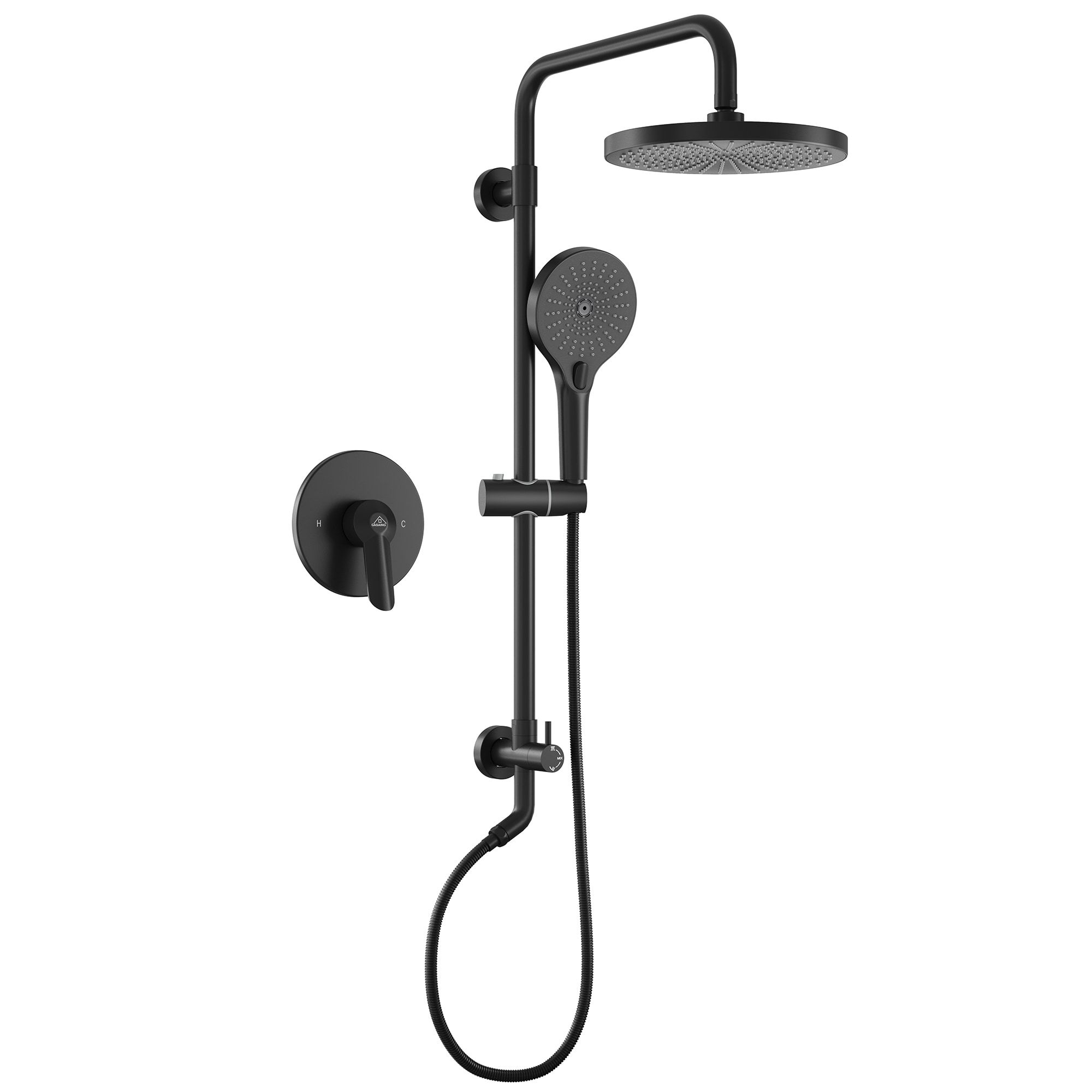 CASAINC CS3623-10BG Showerhead-Bar-Panels - View #4