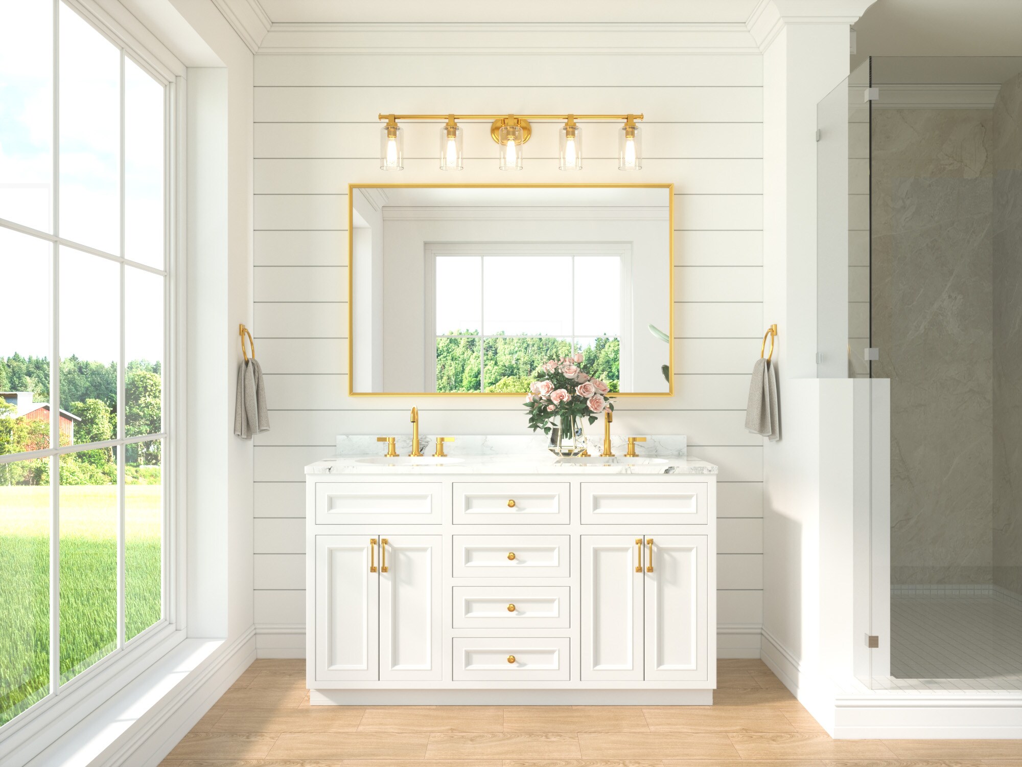 TETOTE LSC-TE-5530SG-B53 Framed-Bath-Mirrors - View #2