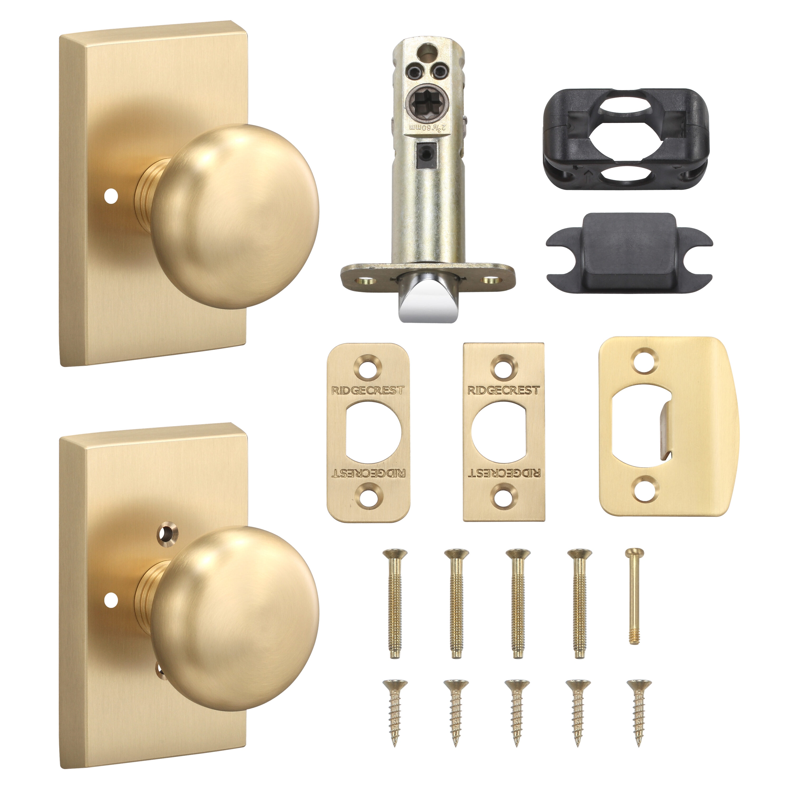 Sure-Loc Hardware OK102 SB Door-Knobs - View #2