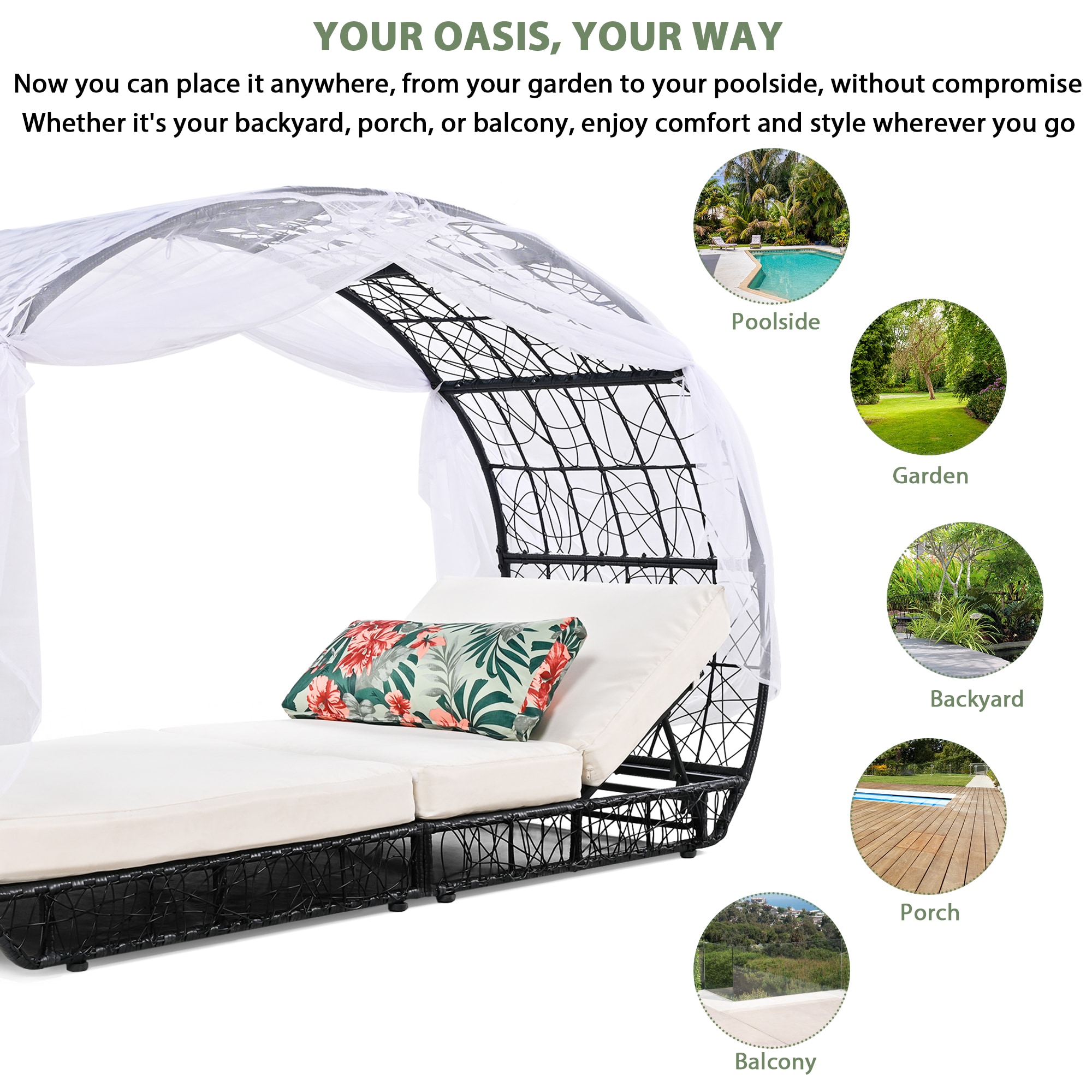 Nestfair HPGO1228E Patio-Sofas-Daybeds - View #3