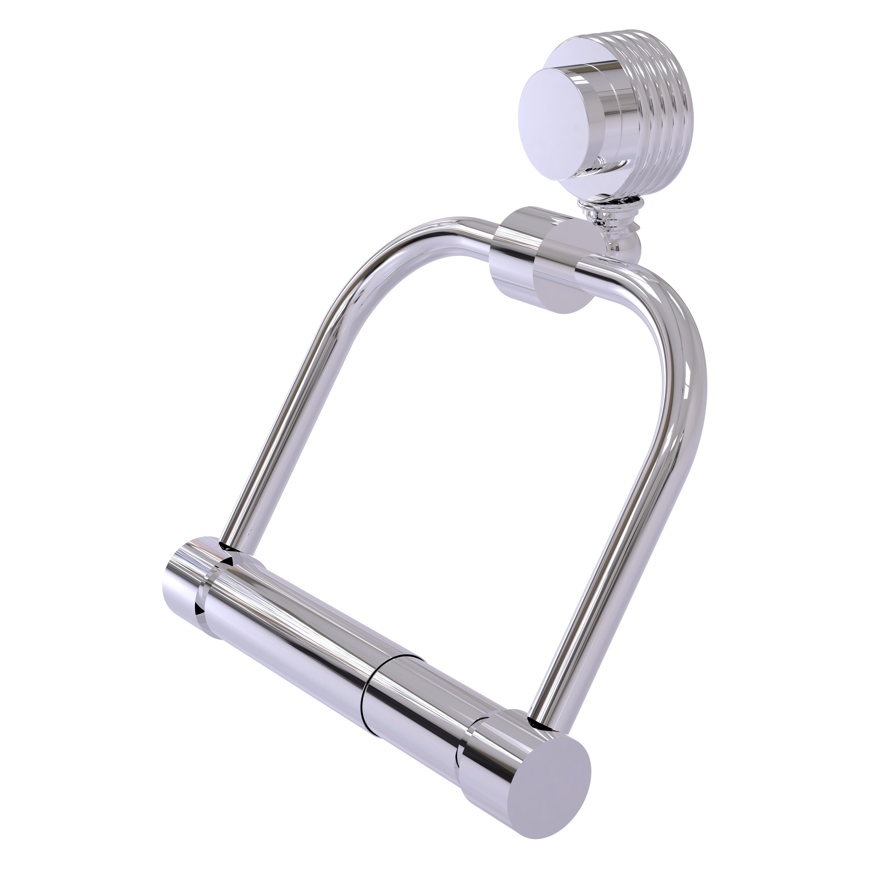 Allied Brass 424G-PC Venus Polished Chrome Wall mount Double post Toilet Paper Holder 1 -Rolls with Storage