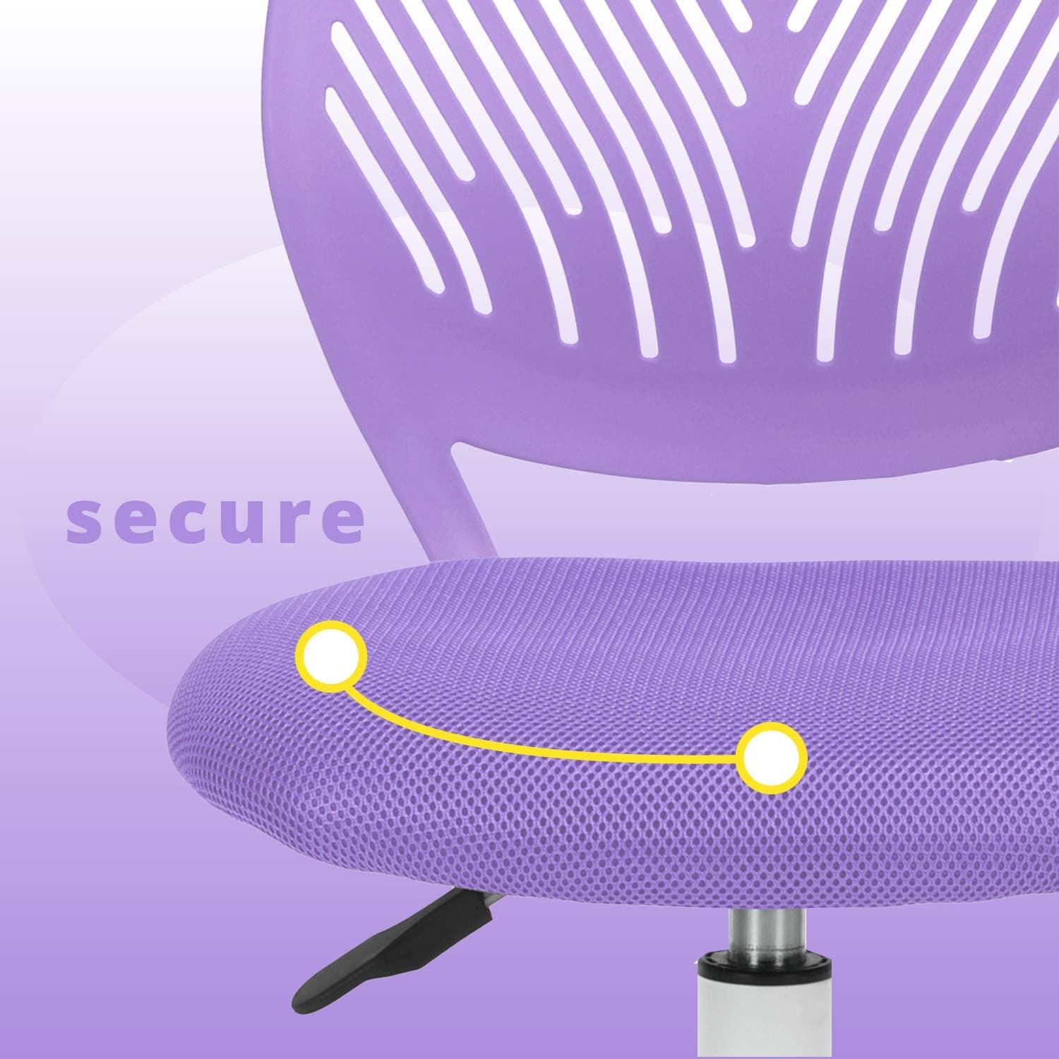Homy Casa CARNATION PURPLE Office-Chairs - View #6