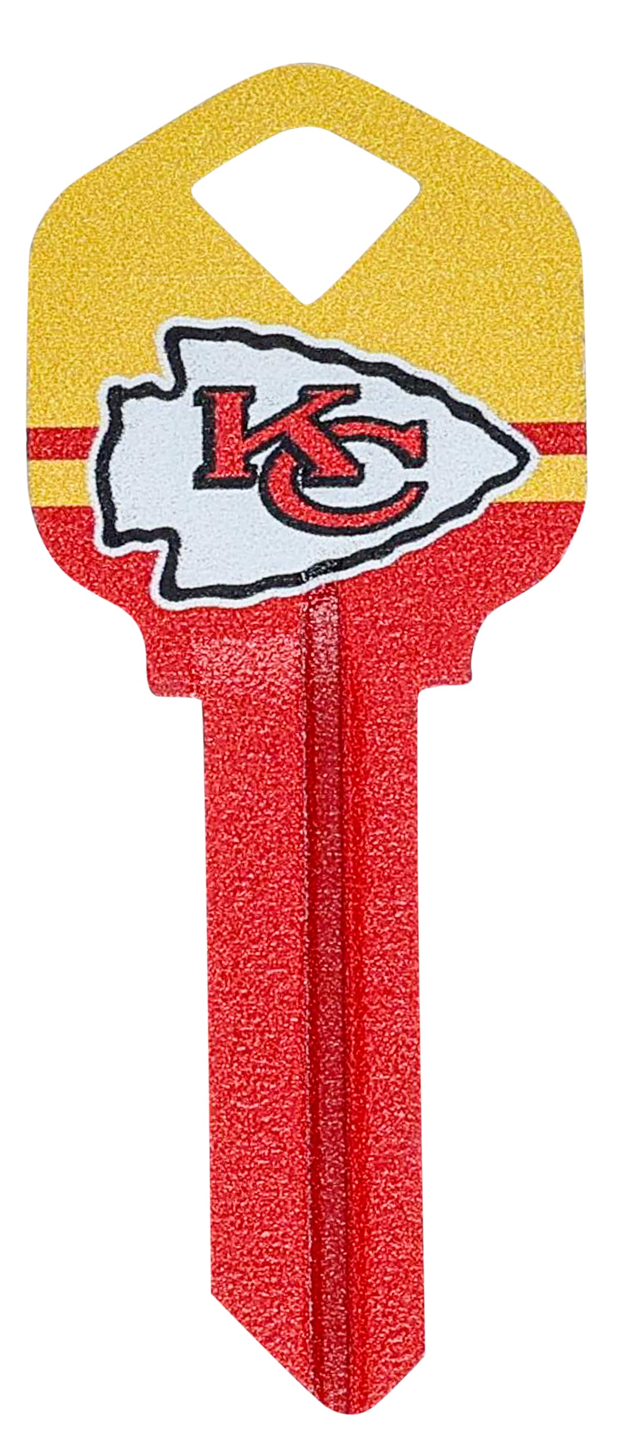 Hillman 89164 Kansas City Chiefs Multicolored Sports Key Brass House/Entry Key Blank