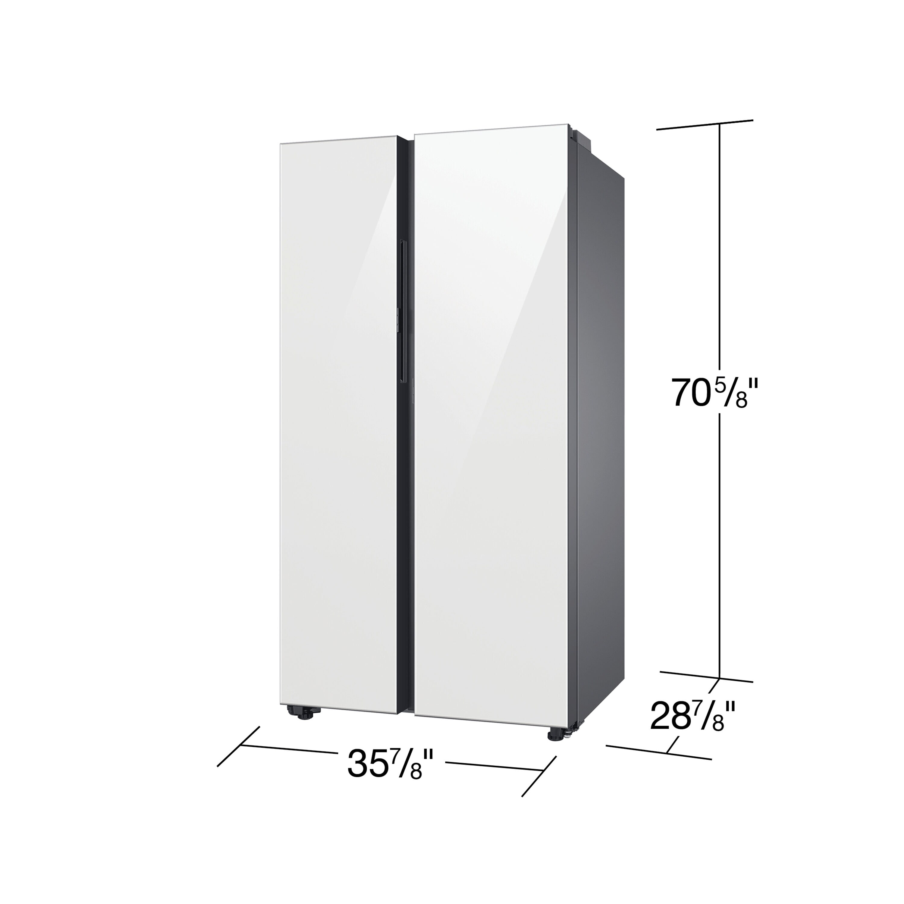 Samsung Bespoke 22.6-cu ft Counter-depth Side-by-Side Refrigerator ...
