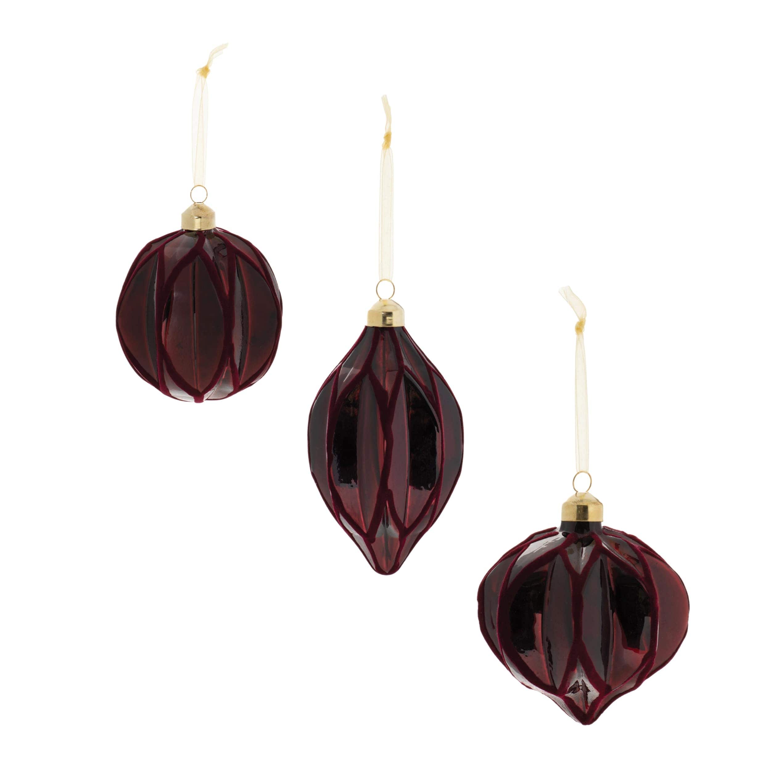 Melrose International 94669DS Ornament (Set of 6) 4D 4H 5H Glass