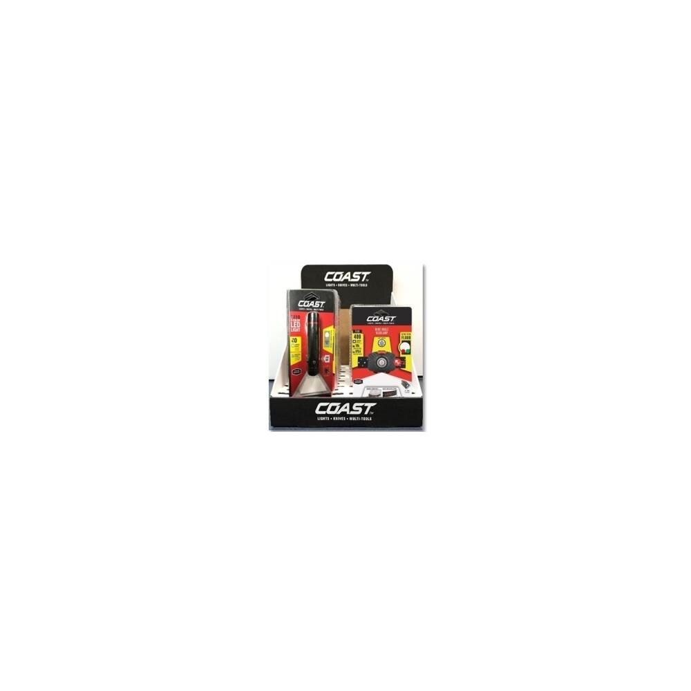 Coast ISN55344  COS21872 Counter Display Flashlights- 9 Piece