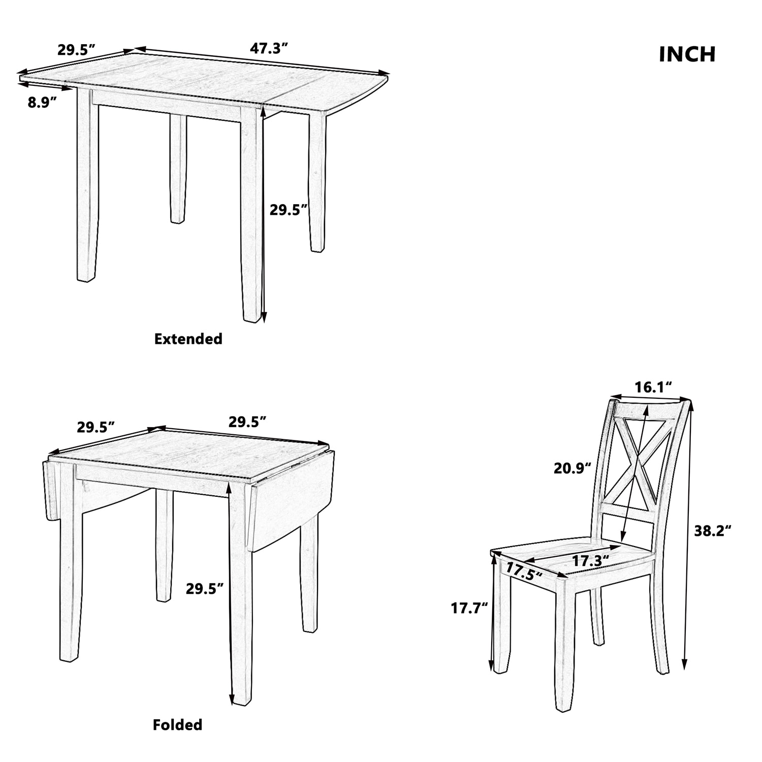 Mondawe MO-FB95205 Dining-Sets - View #16