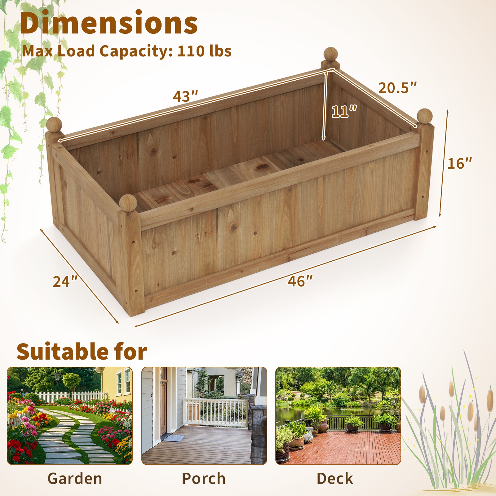 Slickblue D-CO-NB3014TG Raised-Planter-Boxes - View #8