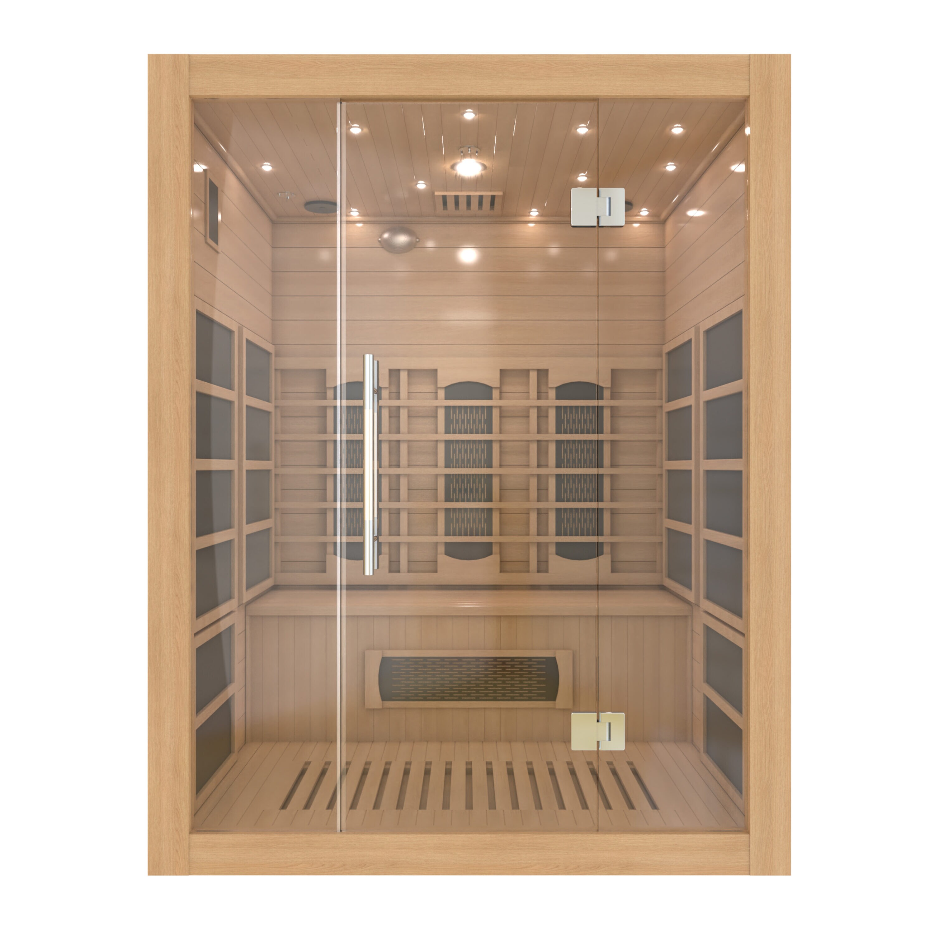DreamLine 75-in H x 47-in W x 42-in D 3 -person capacity Wood