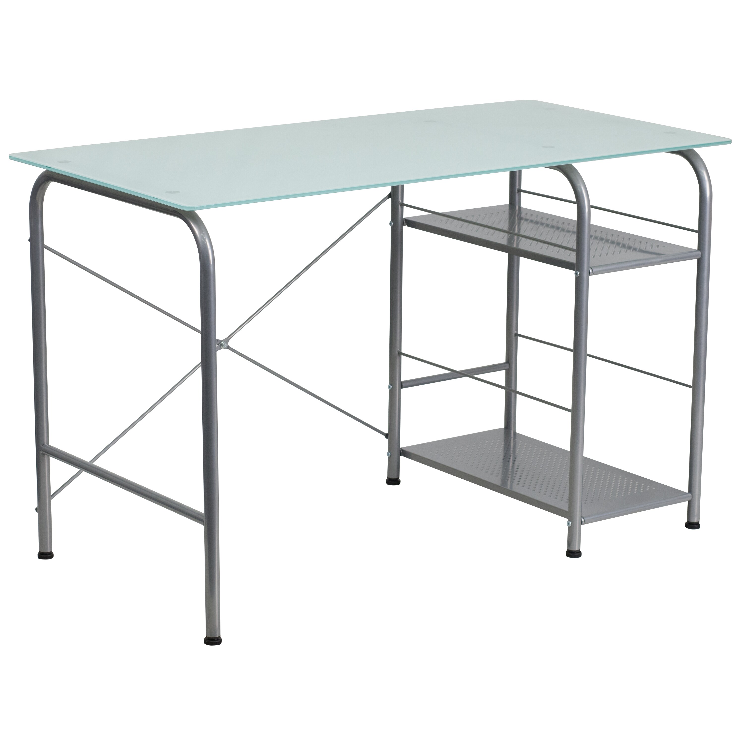 Flash Furniture 889142003618 47.25-in Clear Modern/Contemporary Computer Desk