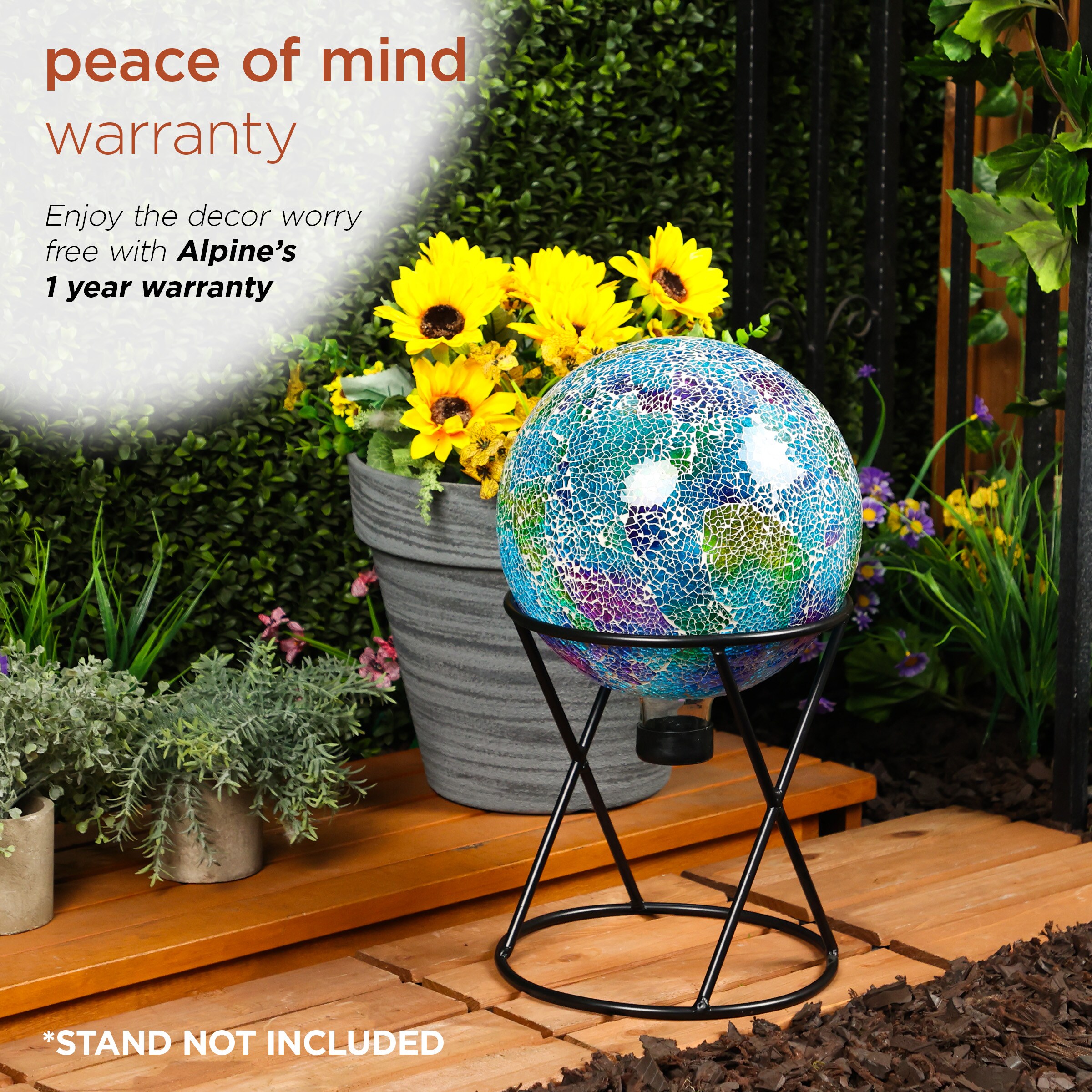 Alpine Corporation HMD226 Gazing-Ball-Stand - View #10