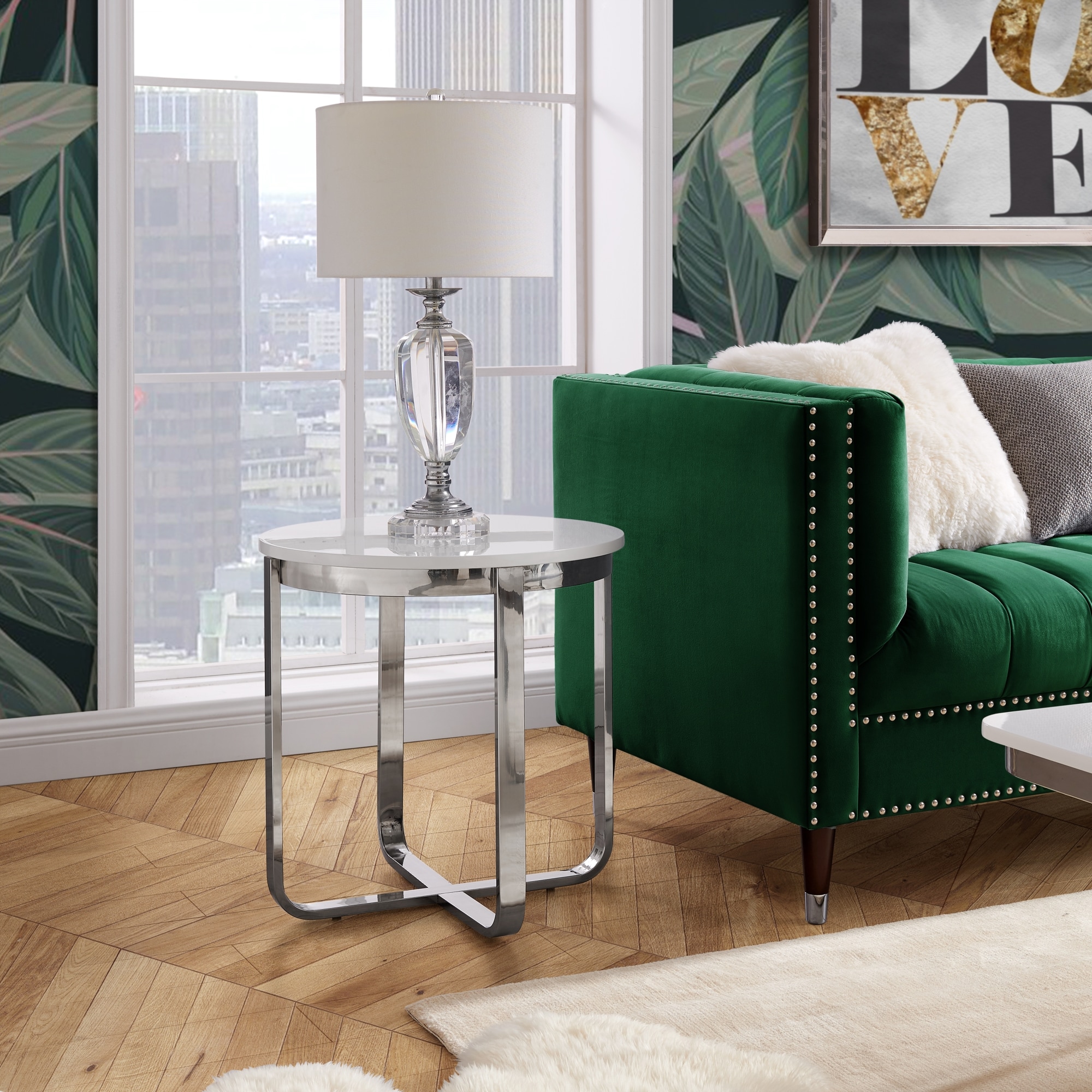 Inspired Home ET200-09WE-LS End-Tables - View #2