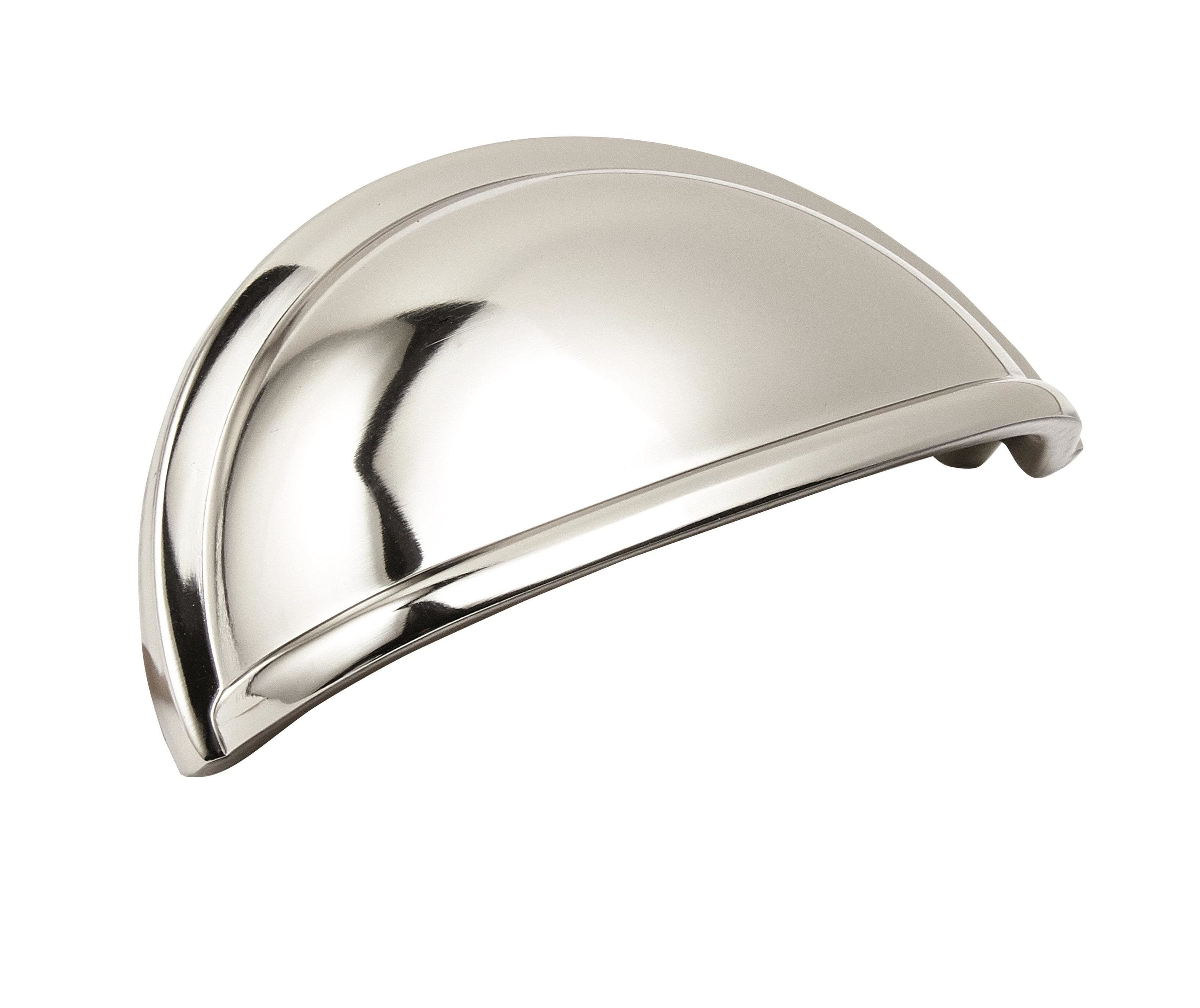 Polished Nickel 3-Inch Center to Center Cup Pull