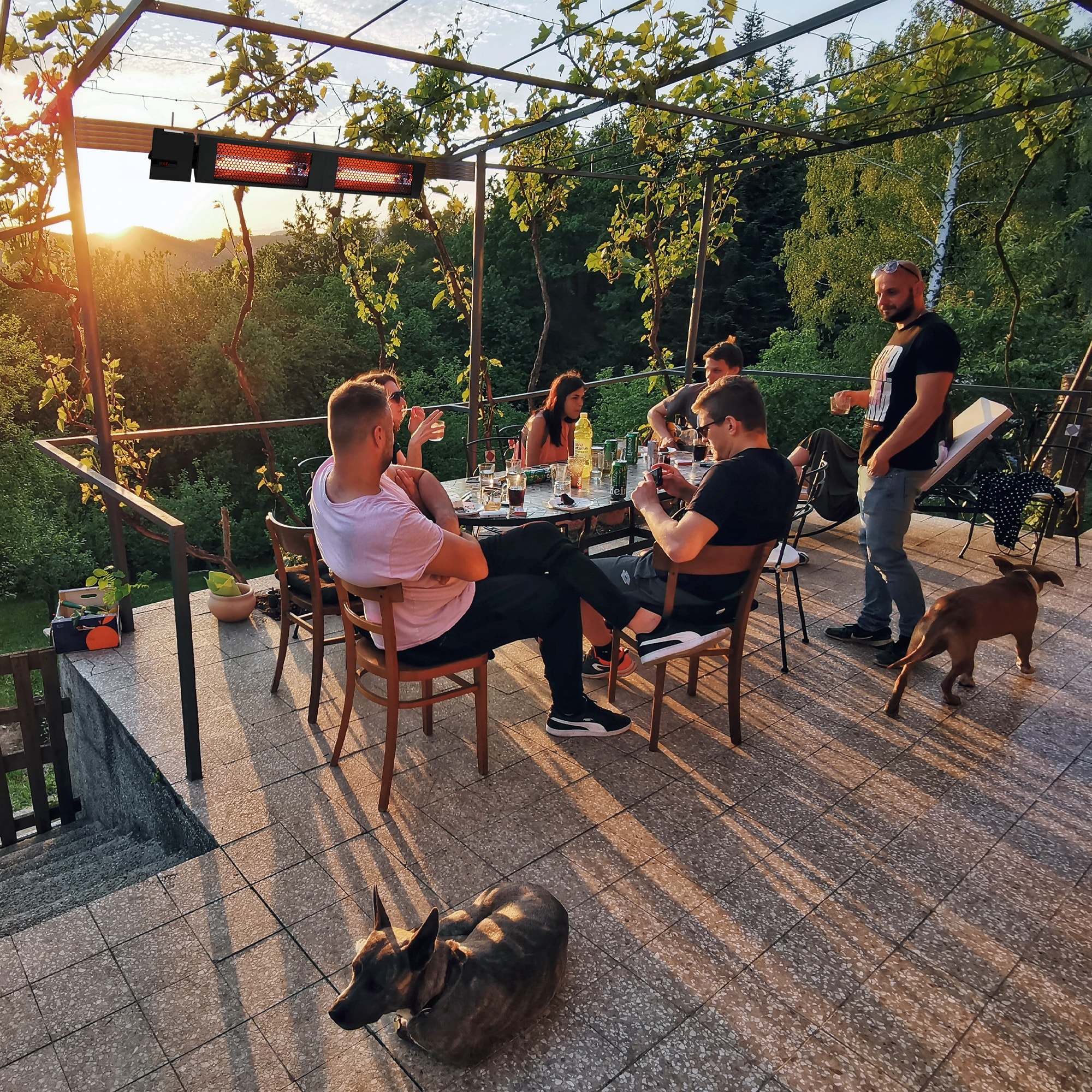 KING RK2430-RMT-BLK Outdoor-Electric-Patio-Heaters - View #5