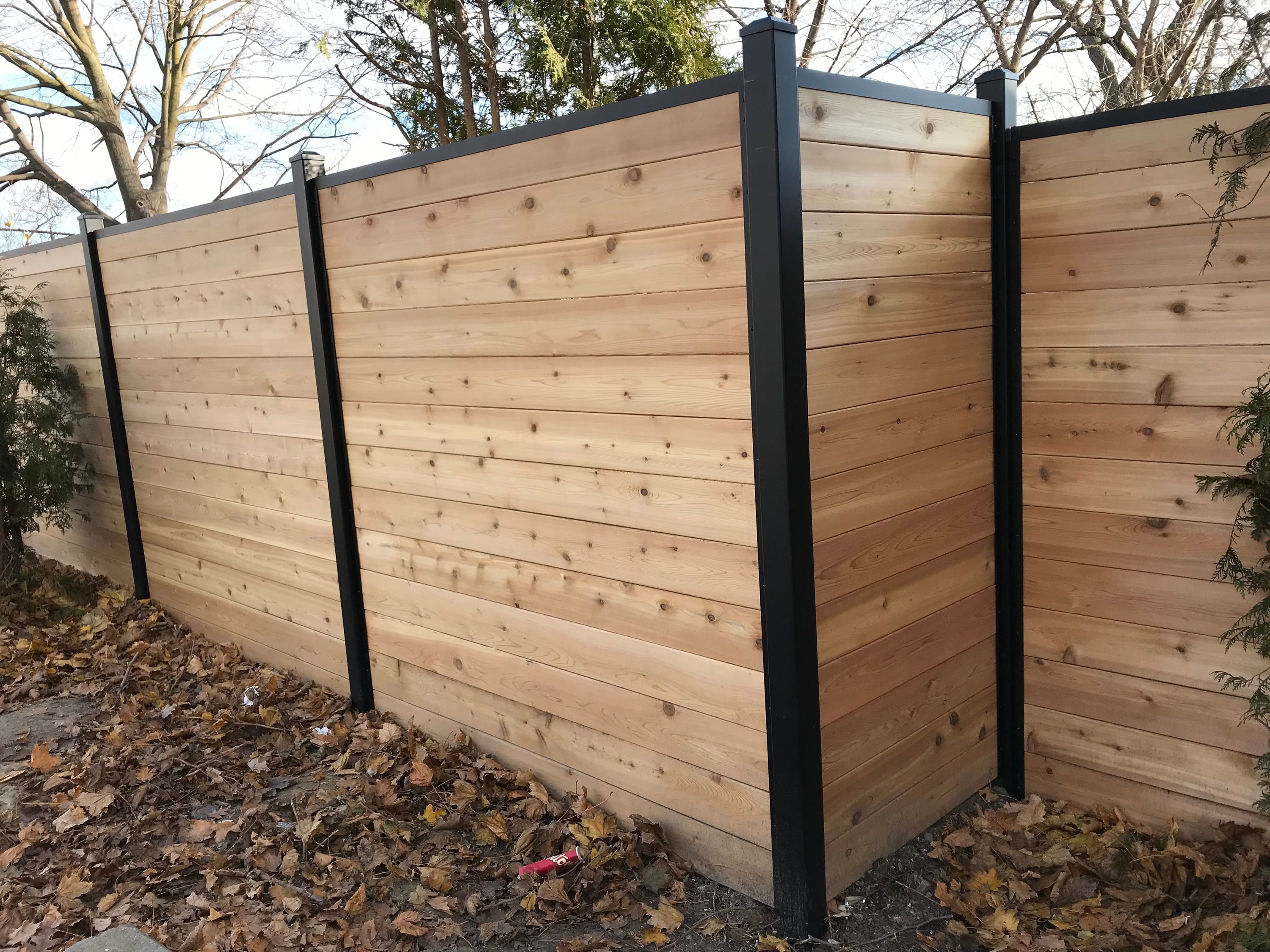 Slipfence 7-ft H x 1-1/2-in W Black Aluminum Horizontal Flat-top Decorative Fence Rail