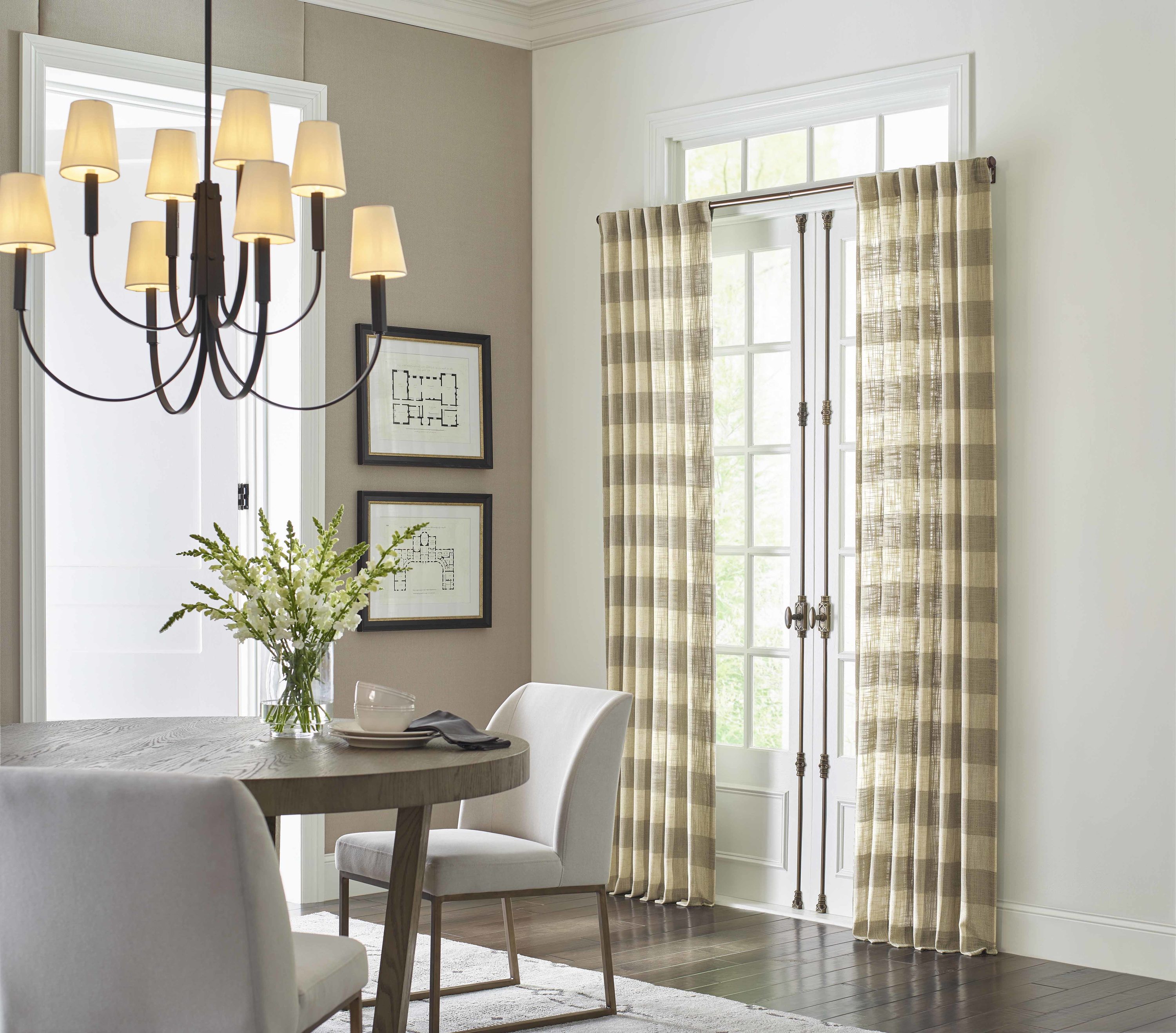 allen + roth 95-in Natural Light Filtering Back Tab Single Curtain