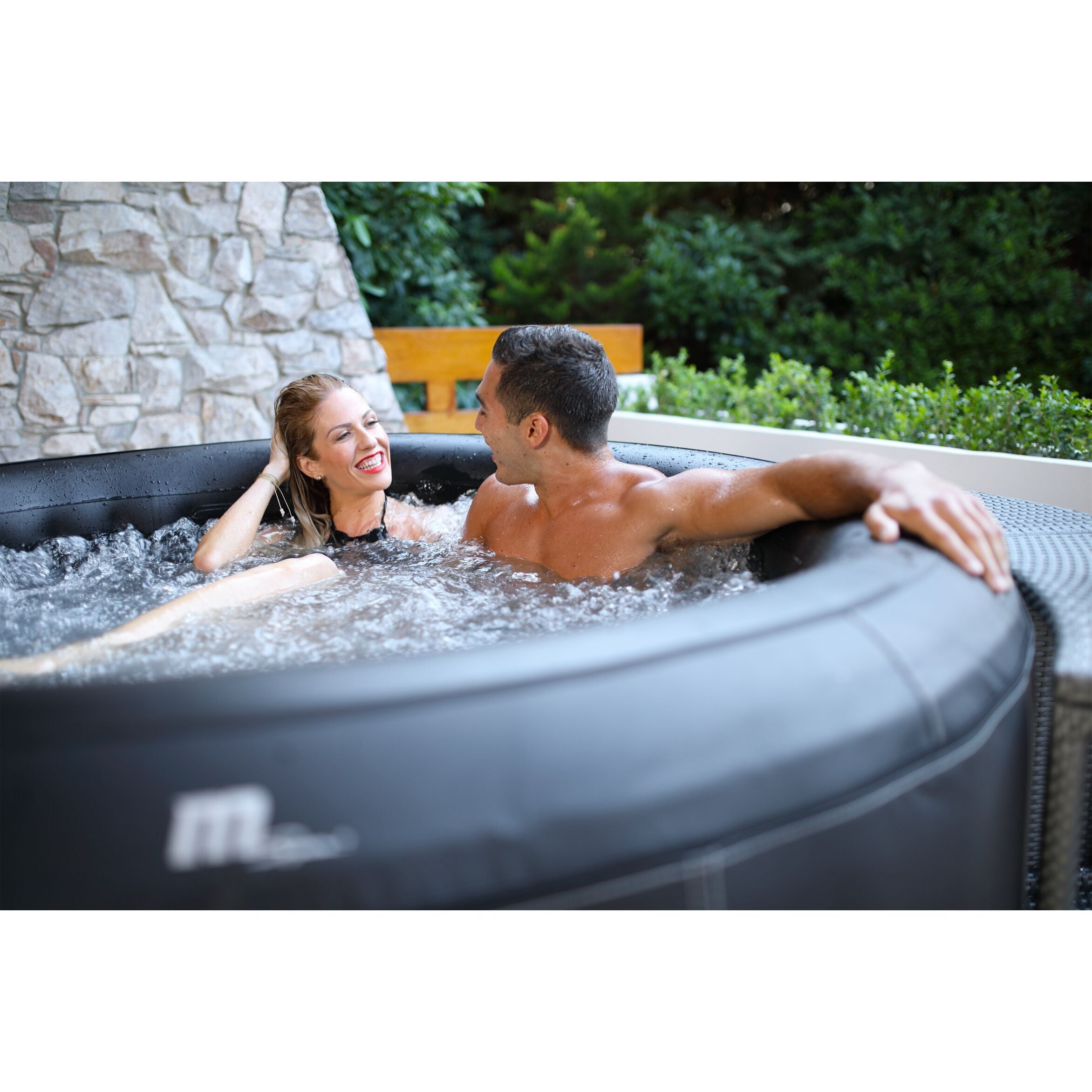 Mspa 80 In X 28 In 6 Person Inflatable Round Hot Tub At