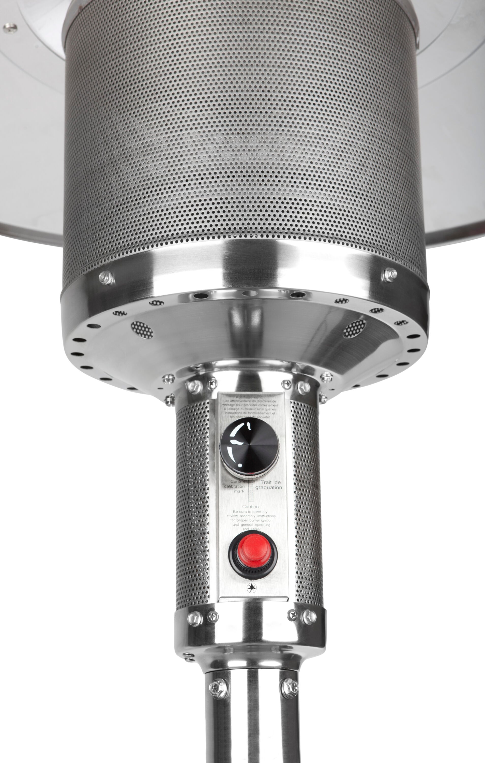 Stainless Steel 50,000 BTU Propane Patio Heater with Wheels