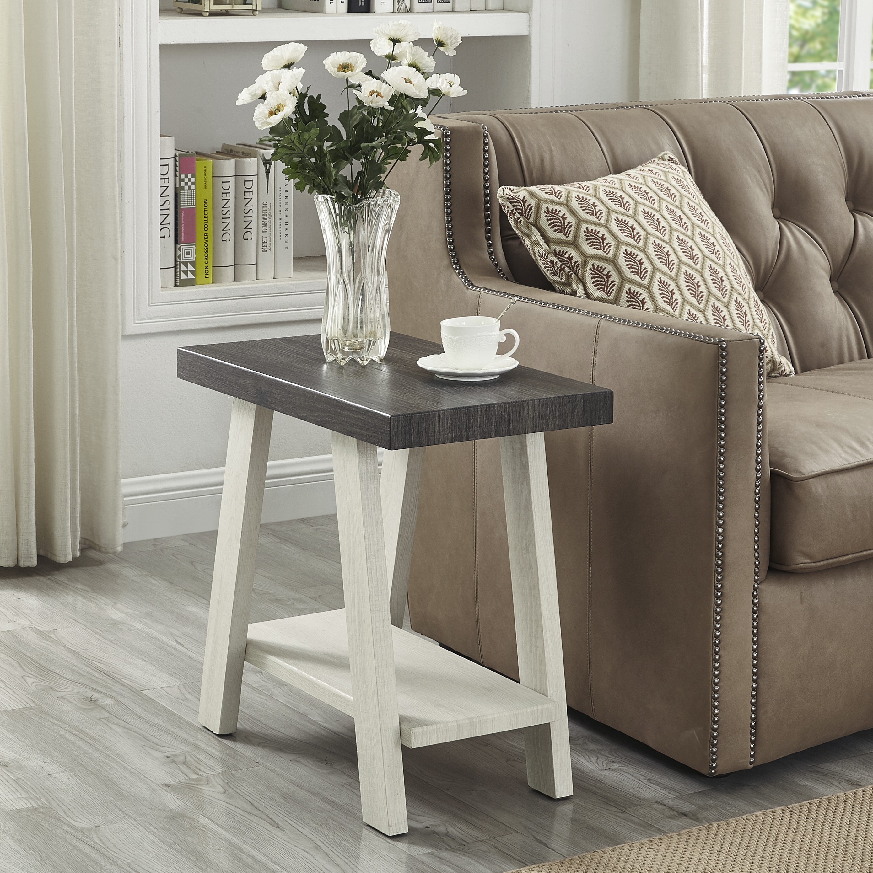 Roundhill Furniture OA3377GW End-Tables - View #2