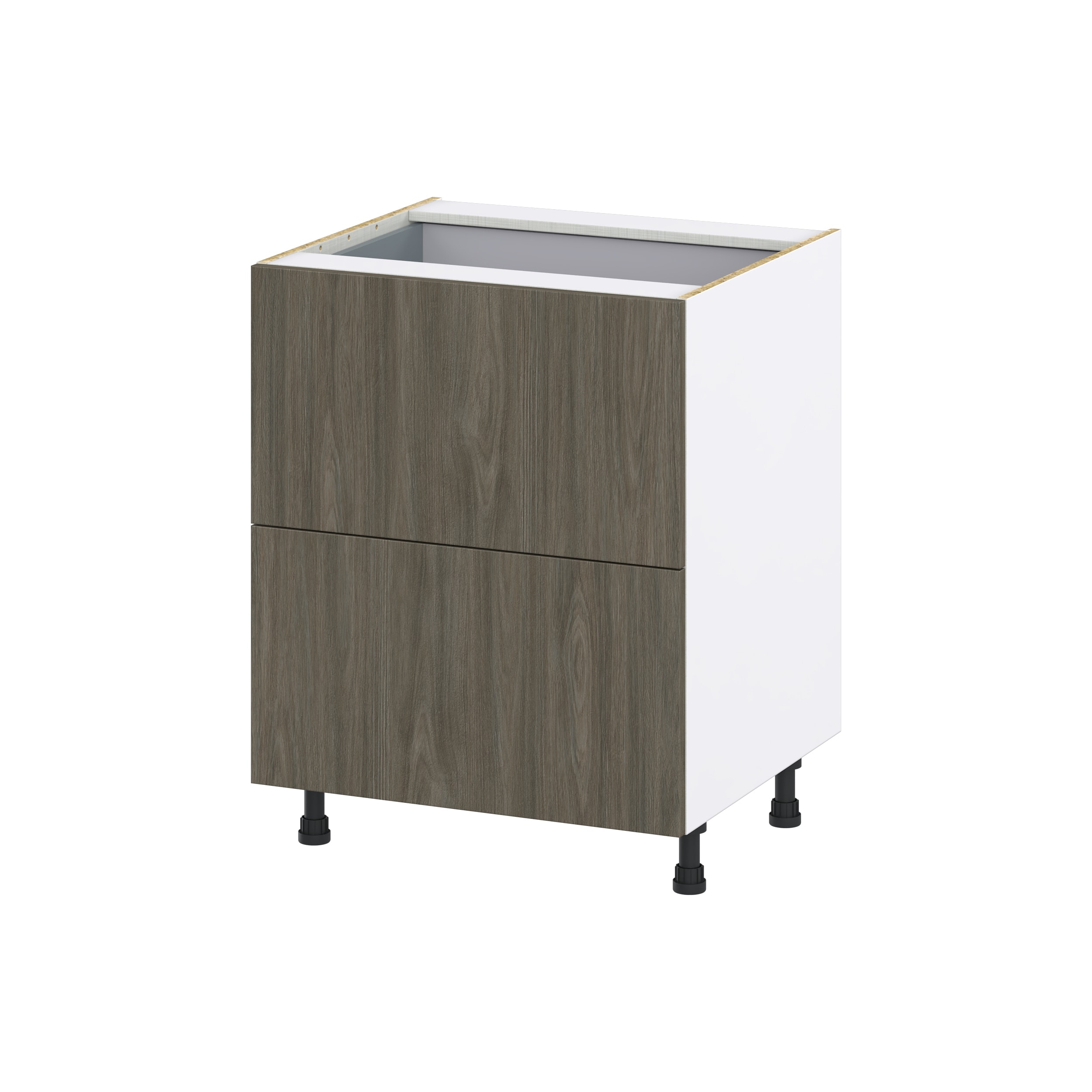 Hugo&Borg Savane 21-in W x 34.5-in H x 24-in D Textmel 3-Drawer Base Fully Assembled Cabinet (Flat Panel Style)