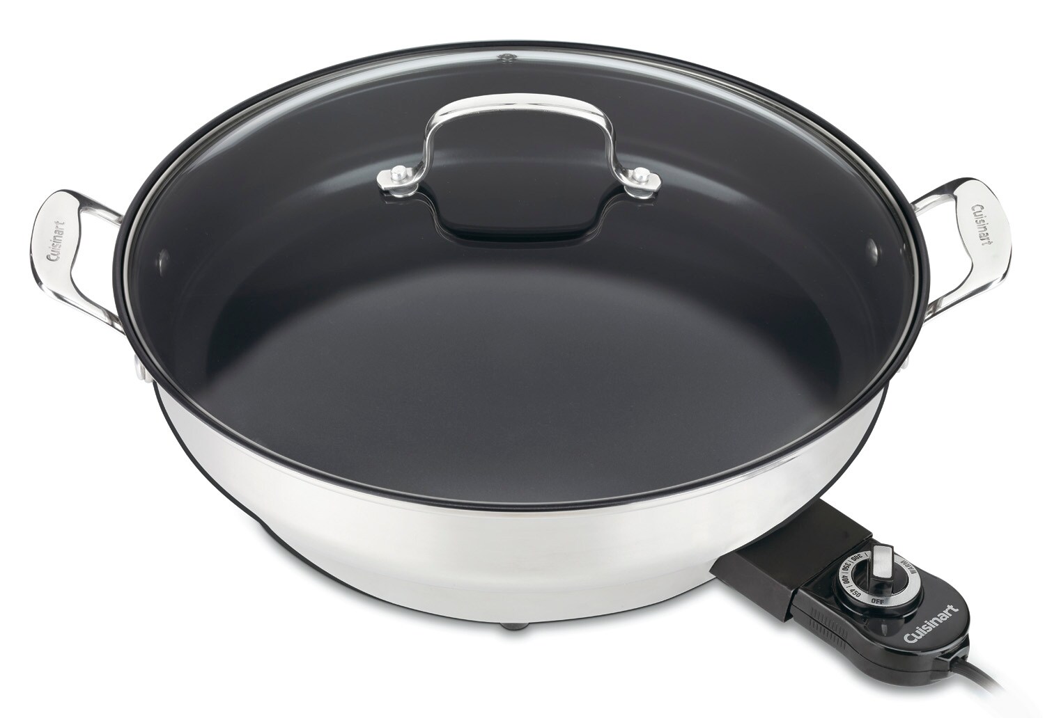 Cuisinart CSK-150 1500-Watt Nonstick Oval Electric Skillet,Brushed  Stainless 