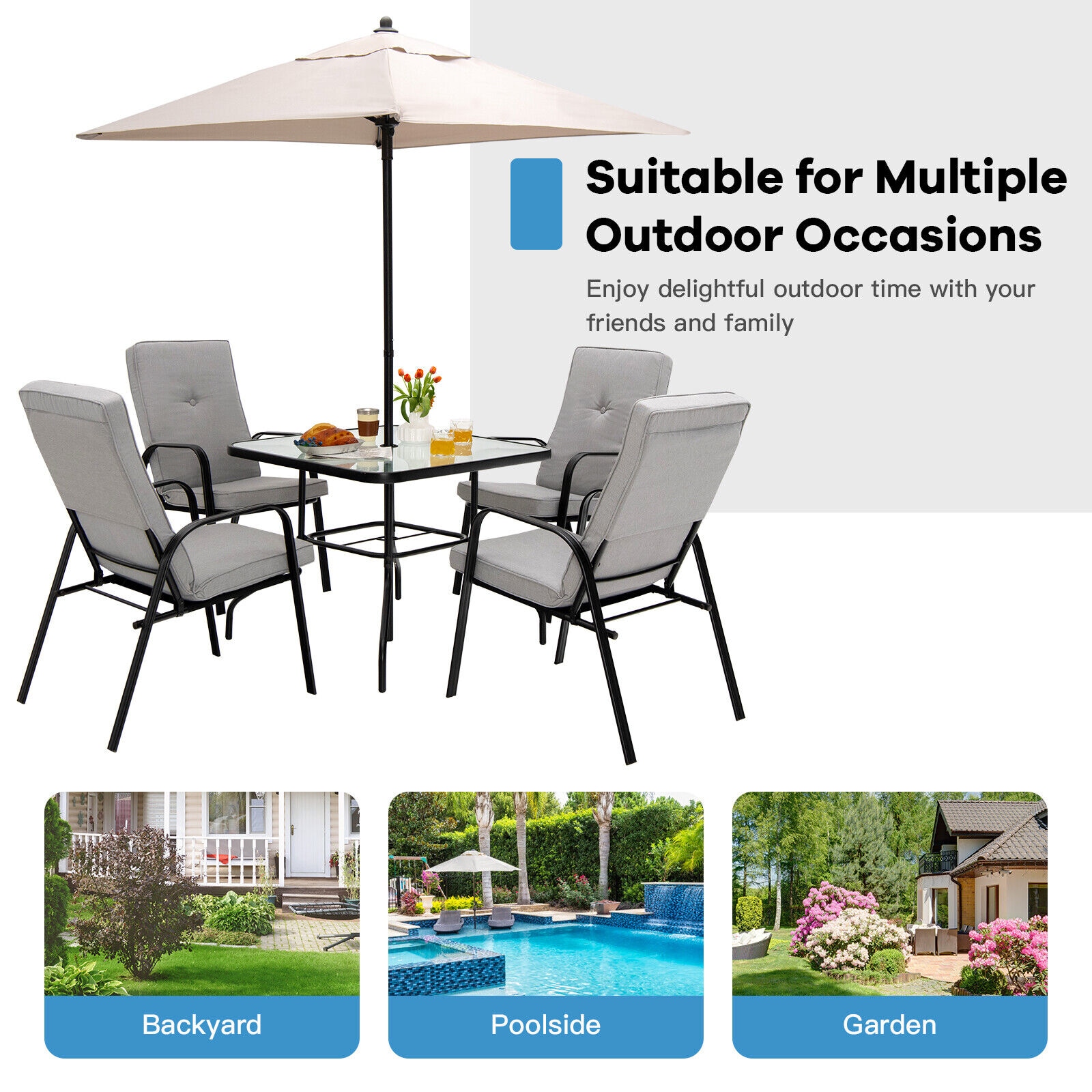 WELLFOR TDG10405-13 Patio-Chairs - View #4