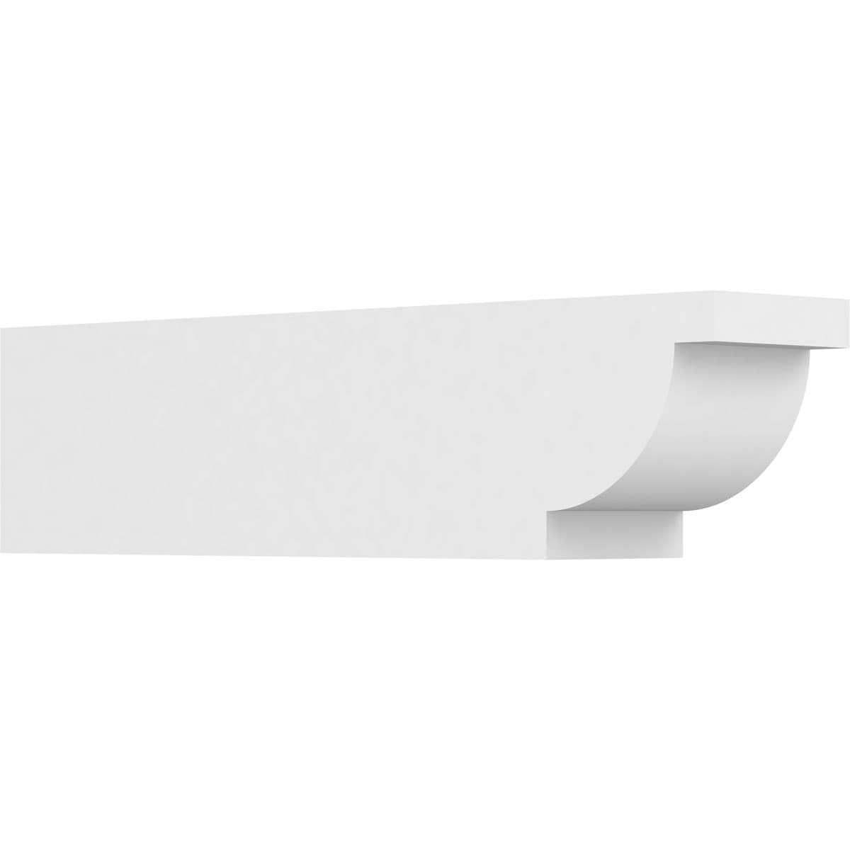 Ekena Millwork RFTP05X06X24ALP Standard Alpine 5-in X 6-in X 24-in White PVC Rafter tail