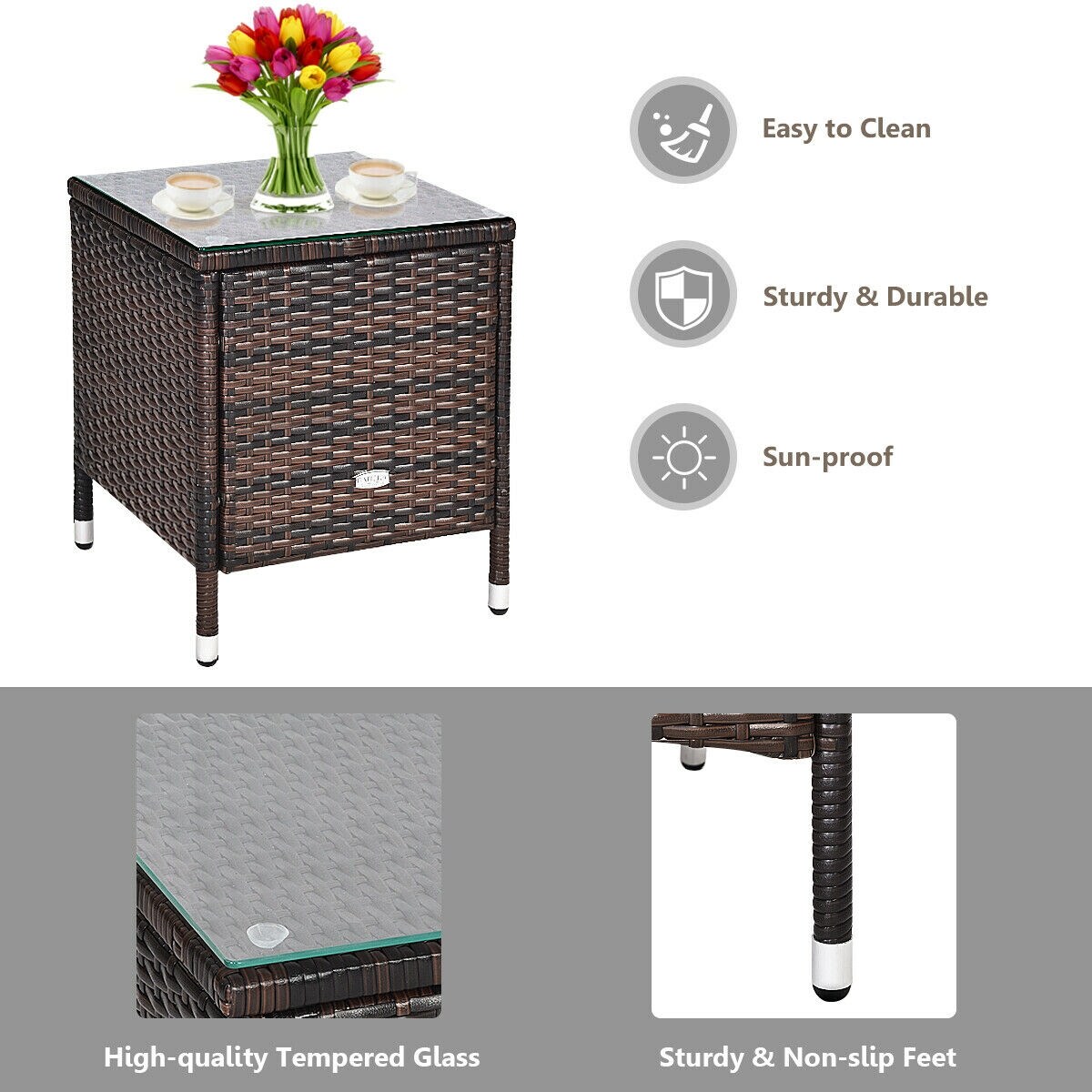 Forclover HBV-850TU Patio-Conversation-Sets - View #7