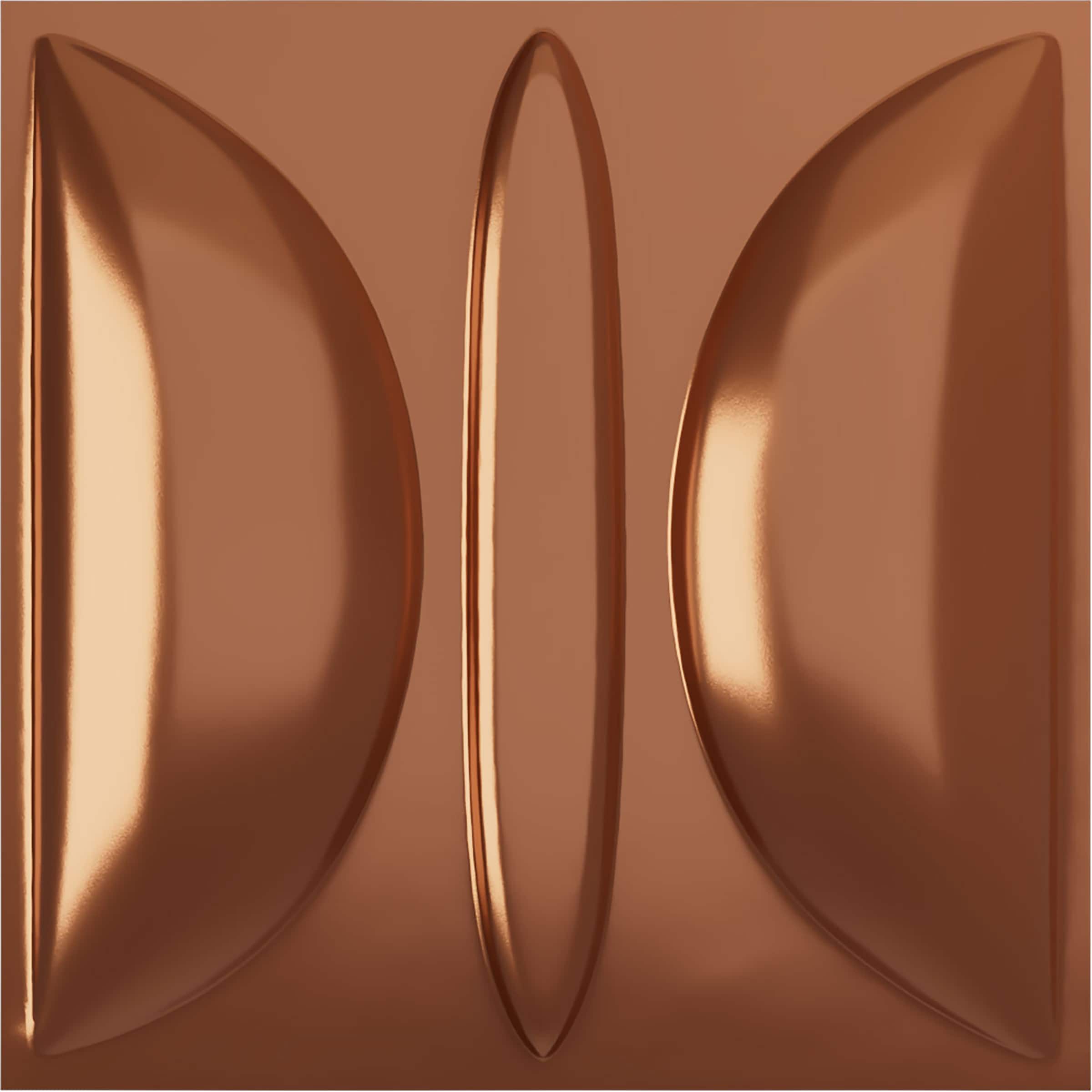 Ekena Millwork WP20X20SABCO-CASE-12 19-5/8-in x 19-5/8-in Embossed Paintable/Stainable Copper PVC Wall Panel ( 12 -Pack, Covers 32.04-sq ft )