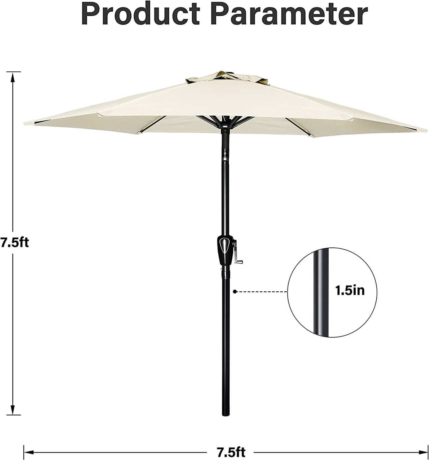Kahomvis DHS-QPW1-212 Umbrellas-2 - View #8