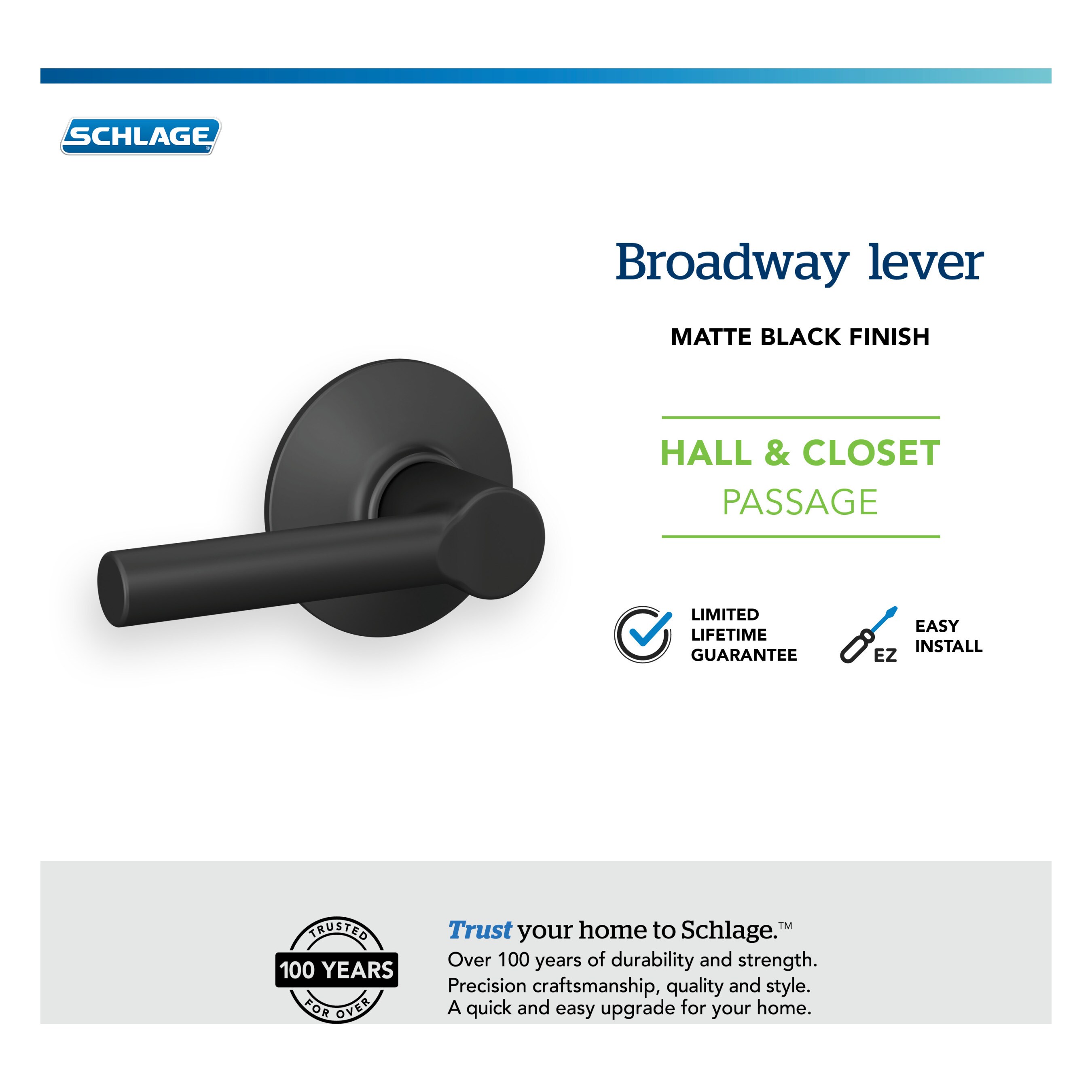 Schlage F10 BRW 622 Door-Handles - View #6