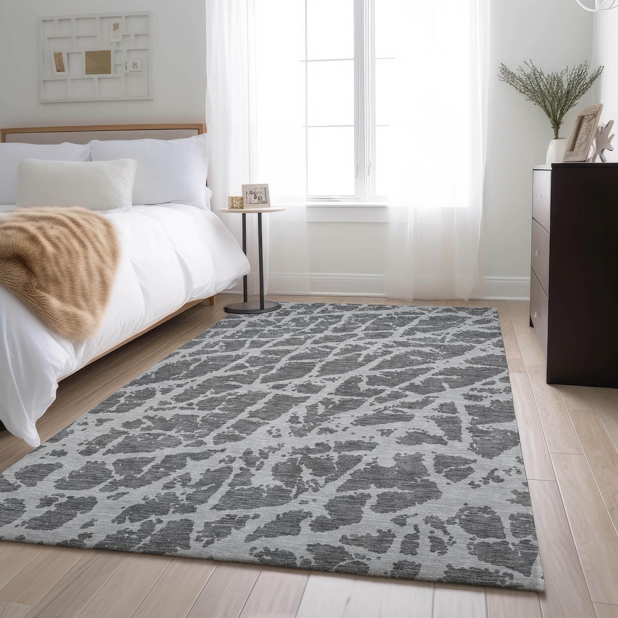 Addison Rugs AMF511PP8X10 Mayfield AMF511PP 8 x 10 (ft) Loomed Polyester Purple Rectangular Indoor Abstract Machine washable Area rug